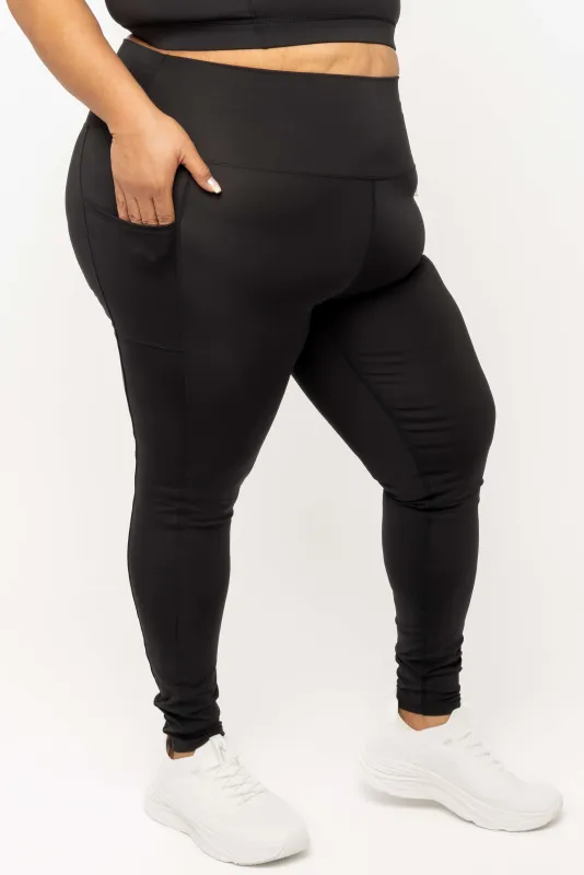 SuperCool Ankle Leggings - Black made by Superfit Hero
