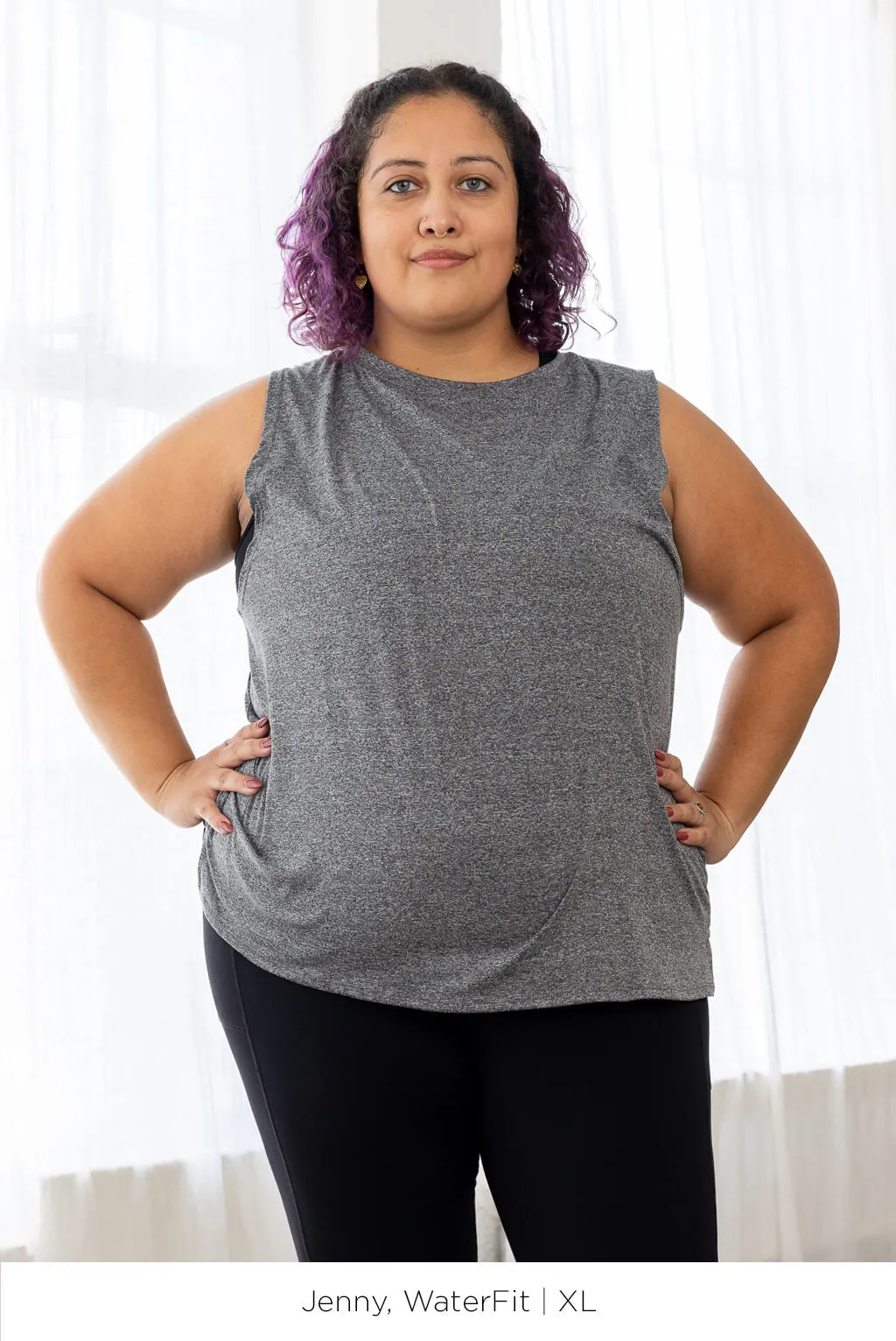 Performance Muscle Tank - Steel Grey - FINAL SALE sold by Superfit Hero product image thumbnail 4