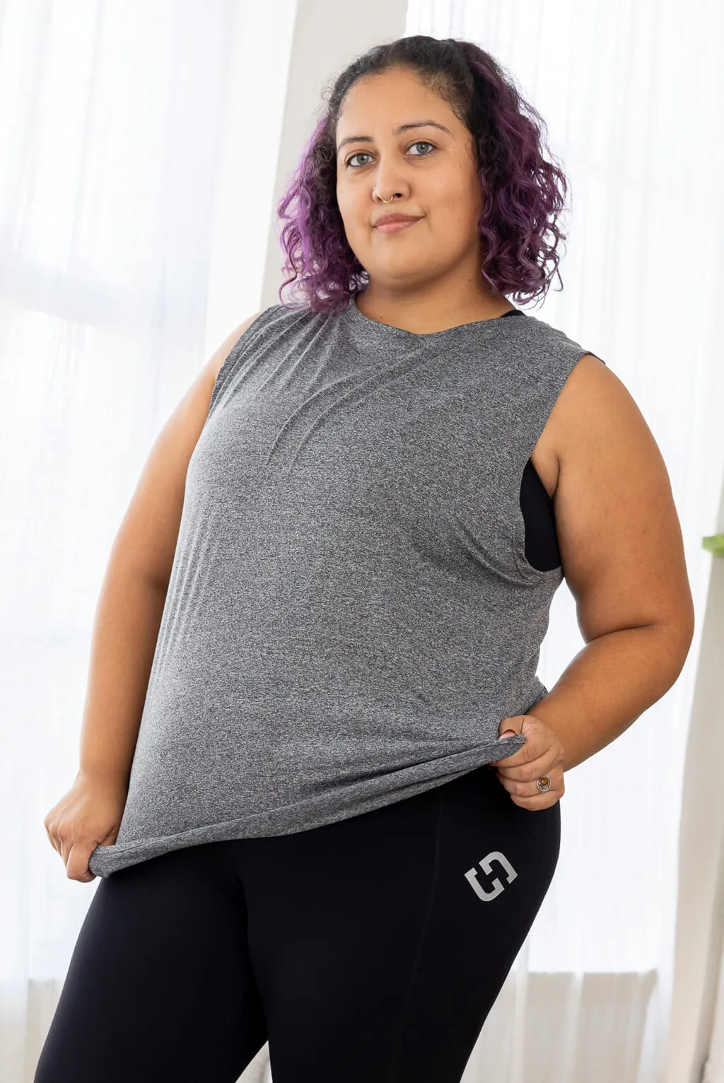 Performance Muscle Tank - Steel Grey - FINAL SALE sold by Superfit Hero product image thumbnail 2