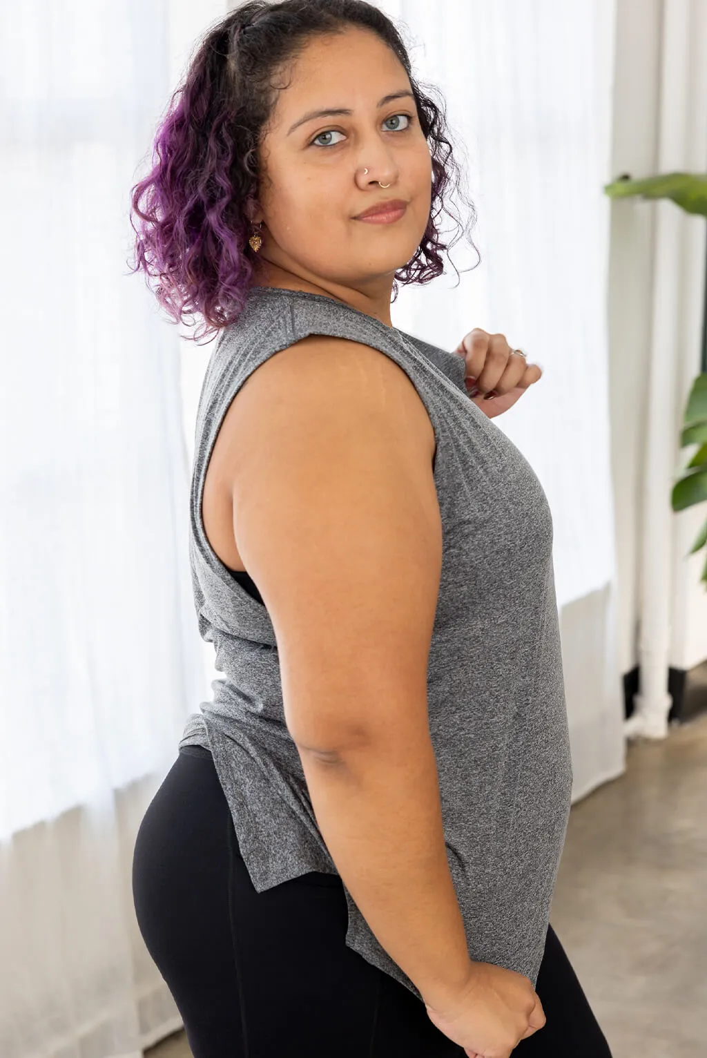 Performance Muscle Tank - Steel Grey - FINAL SALE sold by Superfit Hero