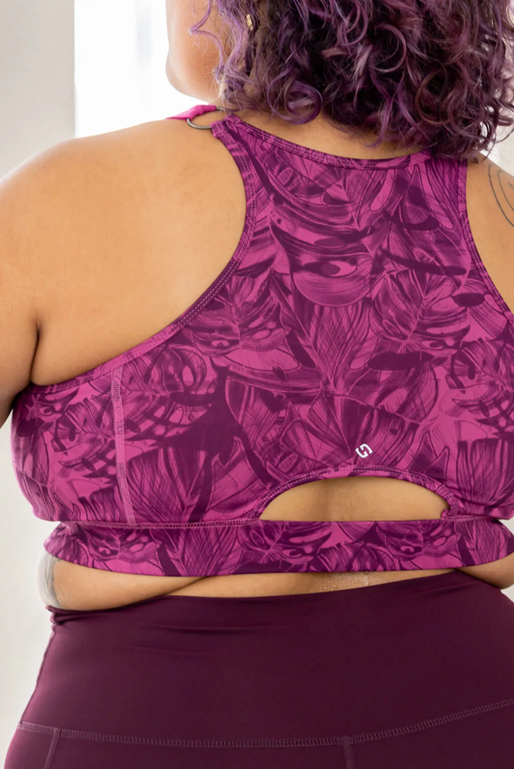 Zip Front Sports Bra - Cactus Leaf - FINAL SALE sold by Superfit Hero