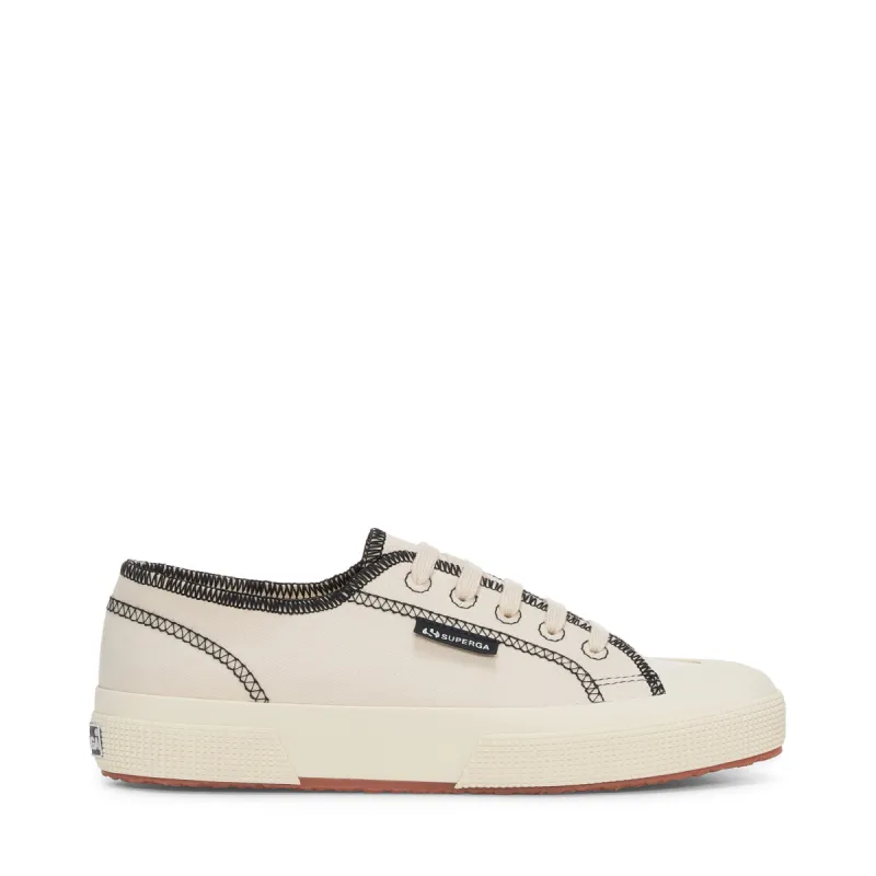 2294 Drill Overlock Stitching Sneakers - Raw Off White sold by Superga