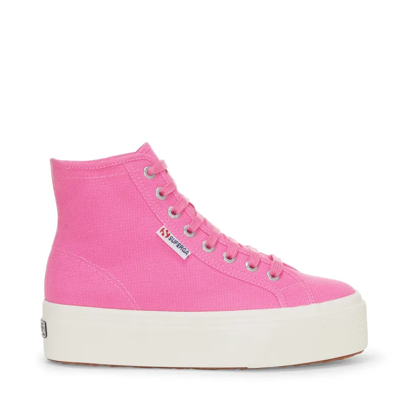 2708 High Top Sneakers - Pink Fuchsia Avorio sold by Superga