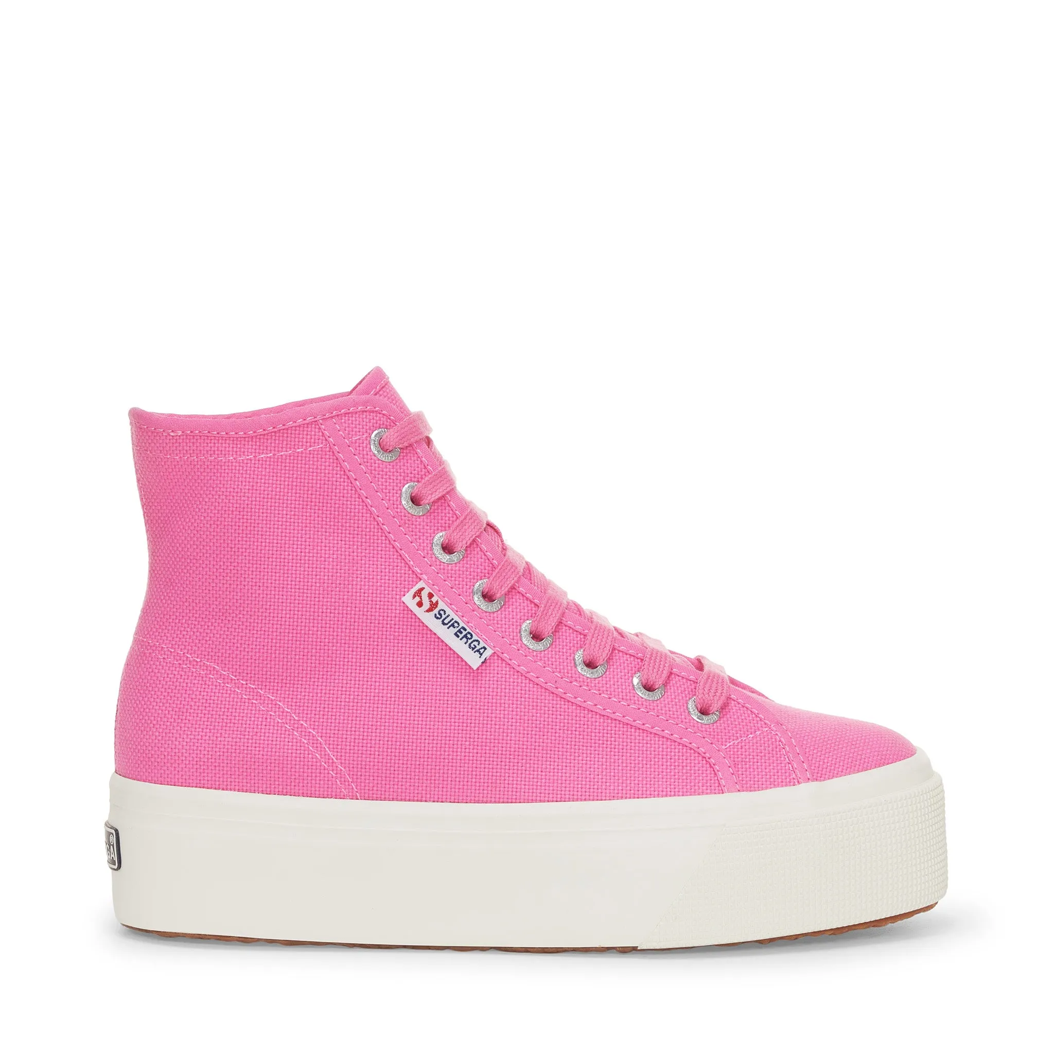 2708 High Top Sneakers - Pink Fuchsia Avorio sold by Superga