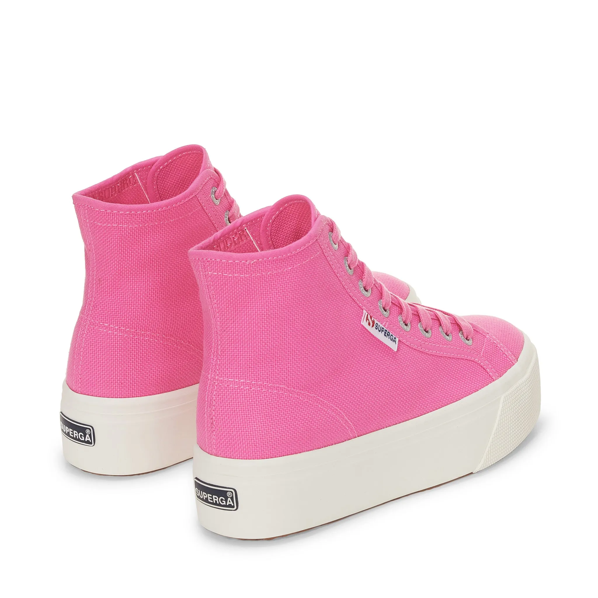 2708 High Top Sneakers - Pink Fuchsia Avorio sold by Superga product image thumbnail 3