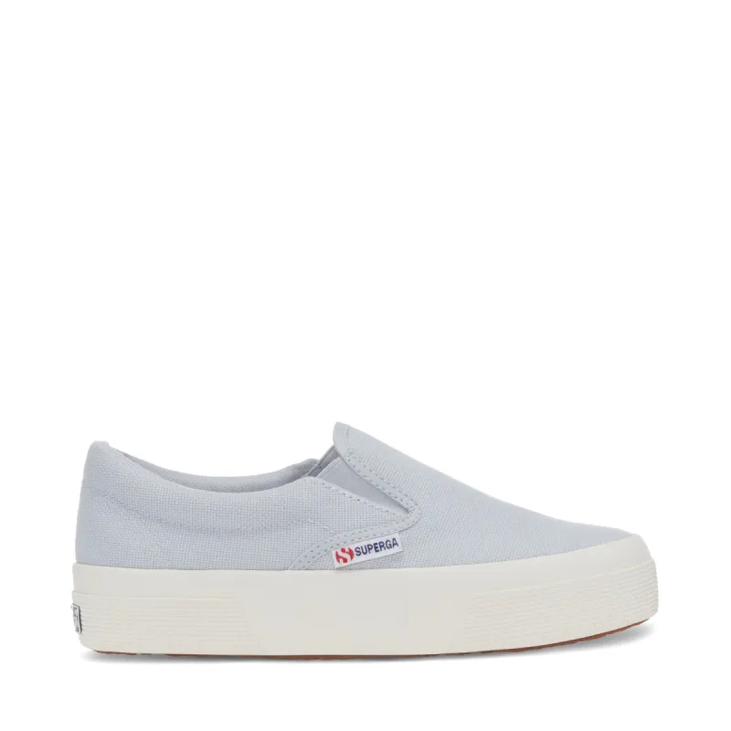 2740 Platform Slip-on Sneakers - Grey sold by Superga