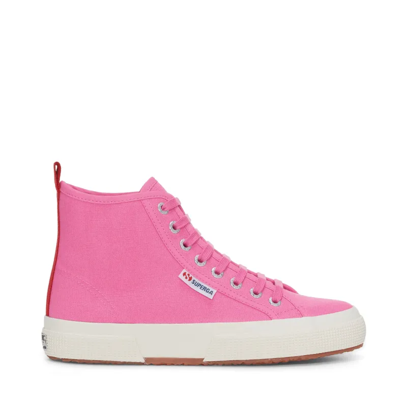 2750 Mid Cotton Sneakers - Pink Fucshia Red Avorio sold by Superga