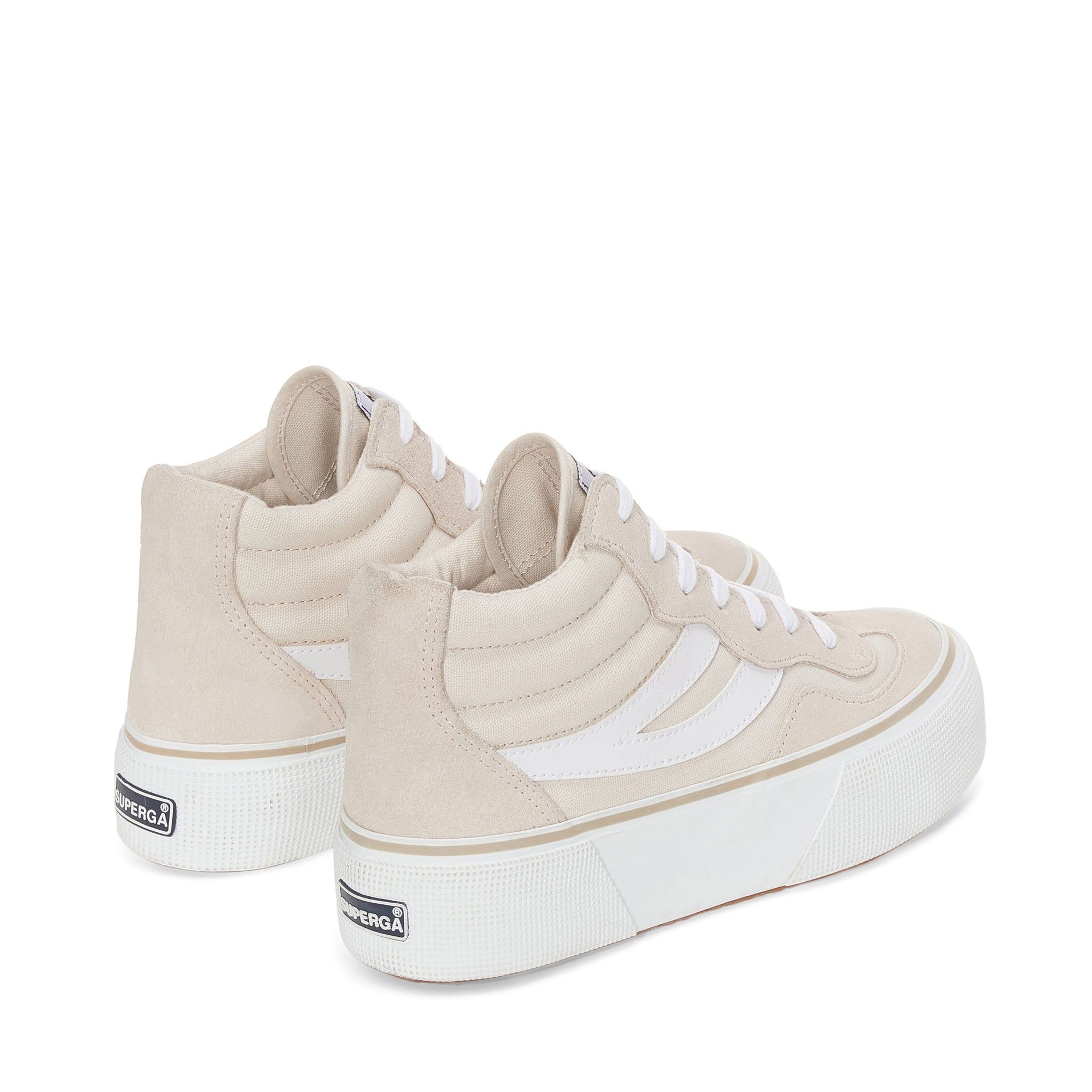 3141 Revolley Mid Platform Sneakers - Beige Lt Off White sold by Superga product image thumbnail 3