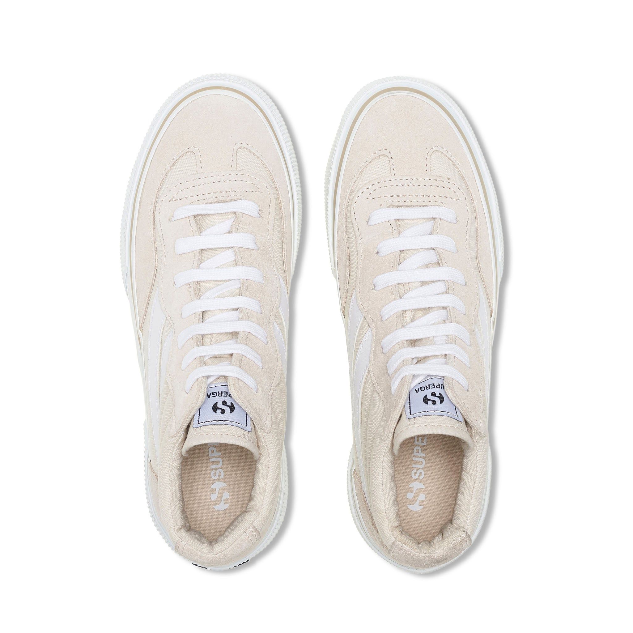3141 Revolley Mid Platform Sneakers - Beige Lt Off White sold by Superga product image thumbnail 4
