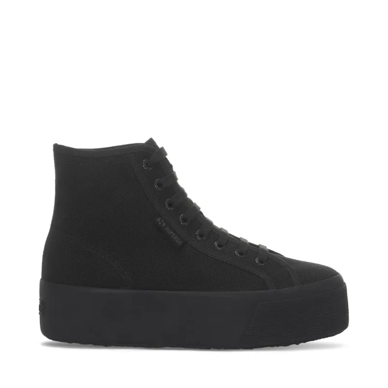 2708 High Top Sneakers - Total Black Bristol sold by Superga