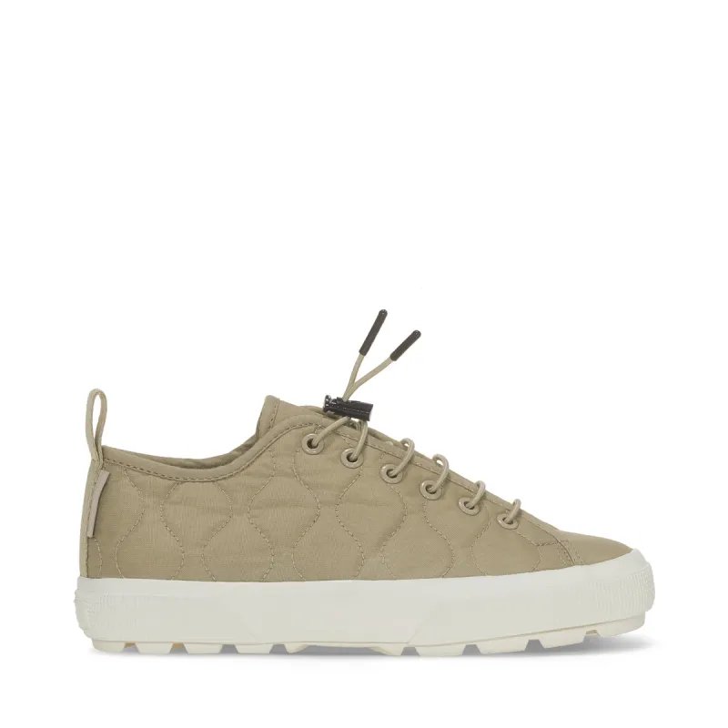 2625 Tank Quilted Nylon Sneakers - Grey Fossil Avorio sold by Superga