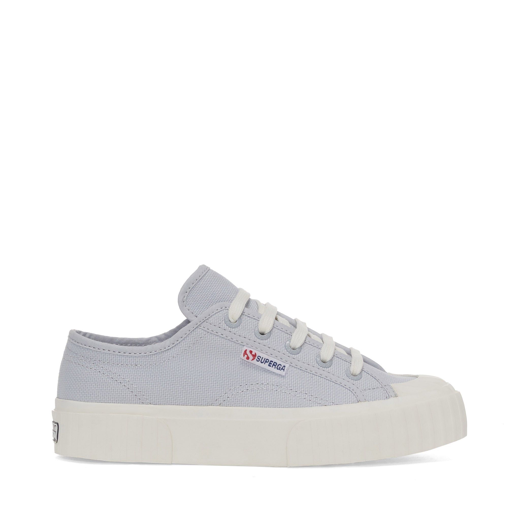 2630 Stripe Sneakers - Grey Lilla Avorio sold by Superga