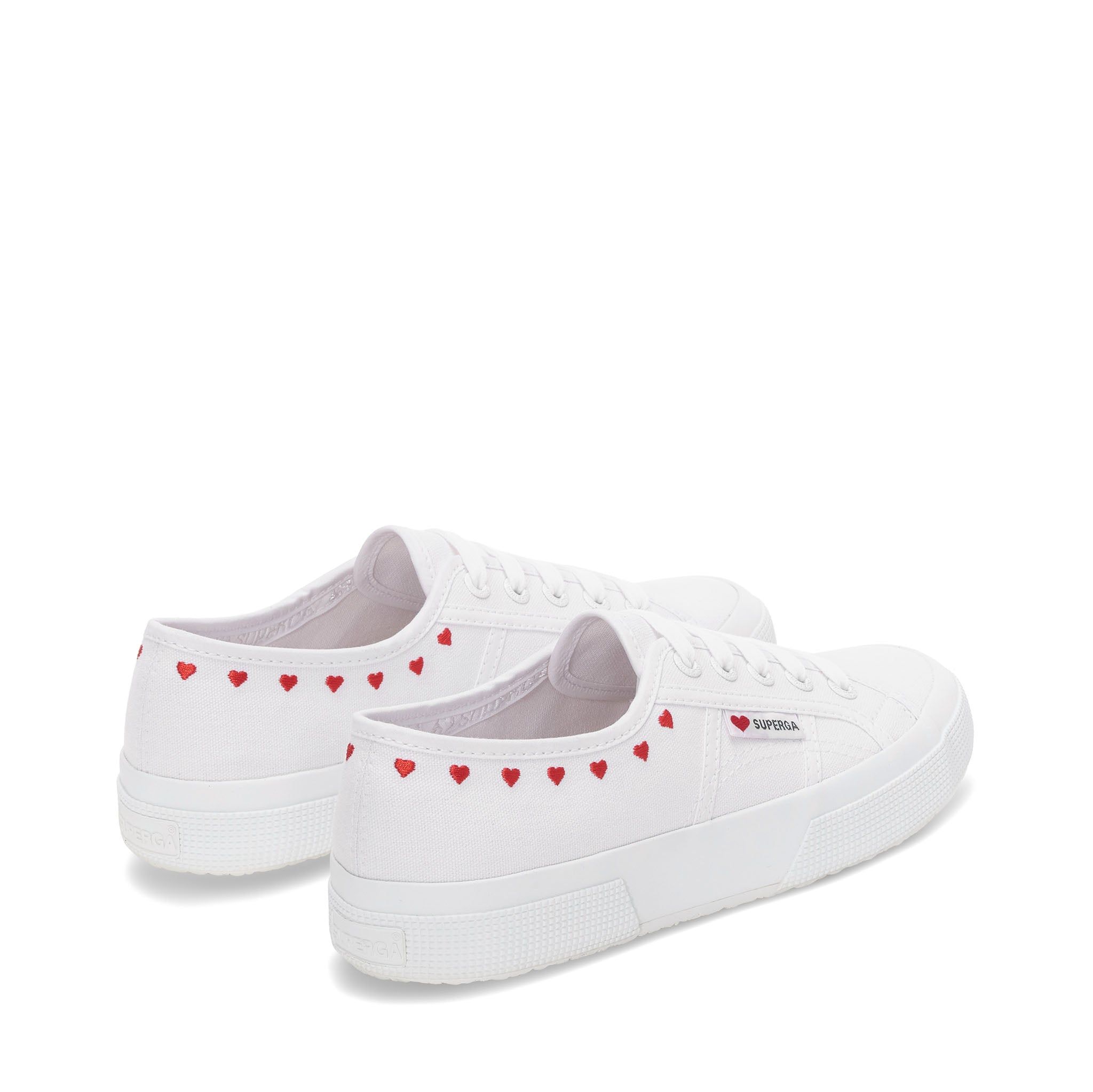 2750 Little Hearts Embroidery Sneakers - White sold by Superga product image thumbnail 3
