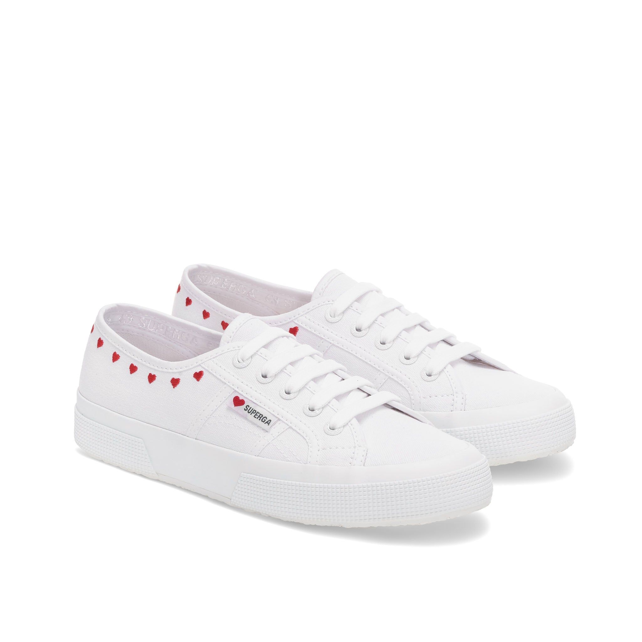 2750 Little Hearts Embroidery Sneakers - White sold by Superga product image thumbnail 2