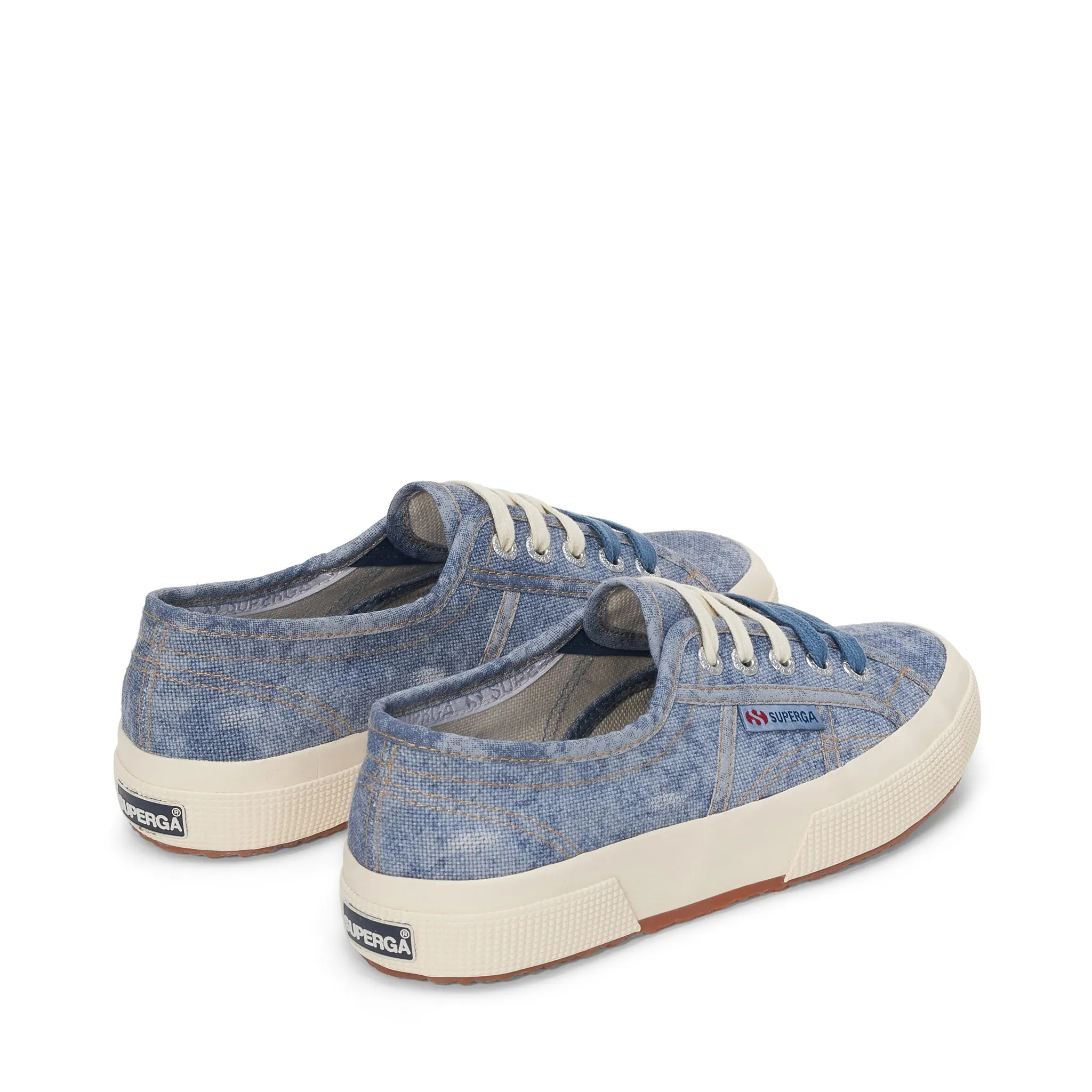 2750 Cotton Denim Destroyed Sneakers - Blue Dusty Beige Gardenia sold by Superga product image thumbnail 3