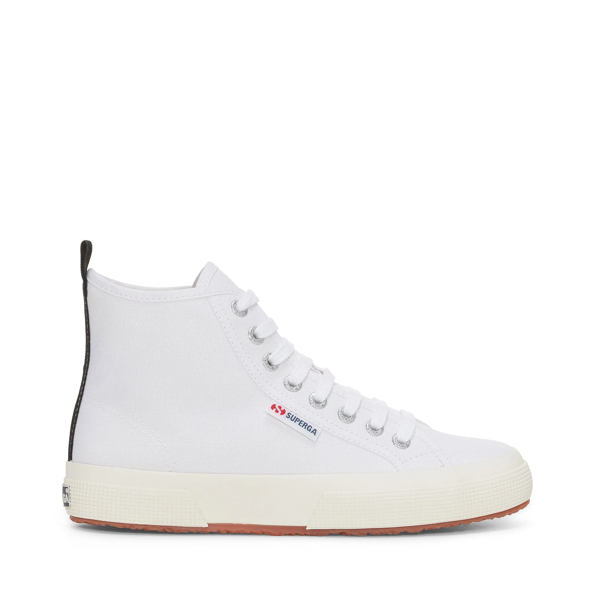 2750 Mid Cotton Sneakers - White Black Avorio sold by Superga