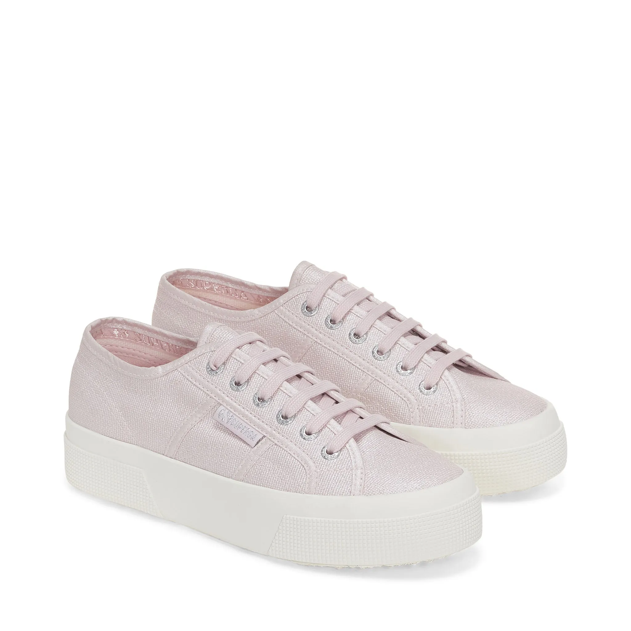 2740 Platform Pearl Matte Canvas Sneakers - Violet Hushed Avorio sold by Superga product image thumbnail 2