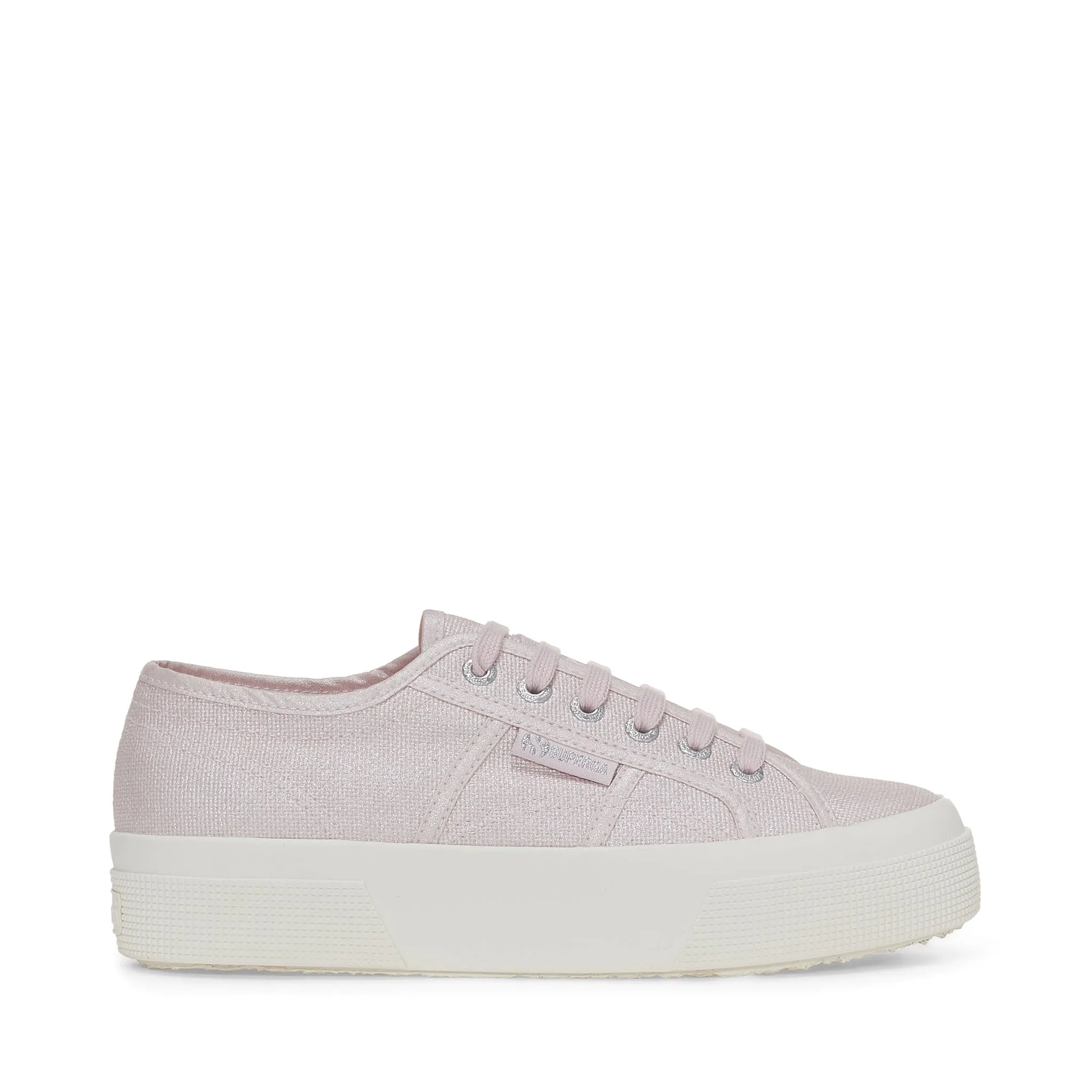 2740 Platform Pearl Matte Canvas Sneakers - Violet Hushed Avorio sold by Superga
