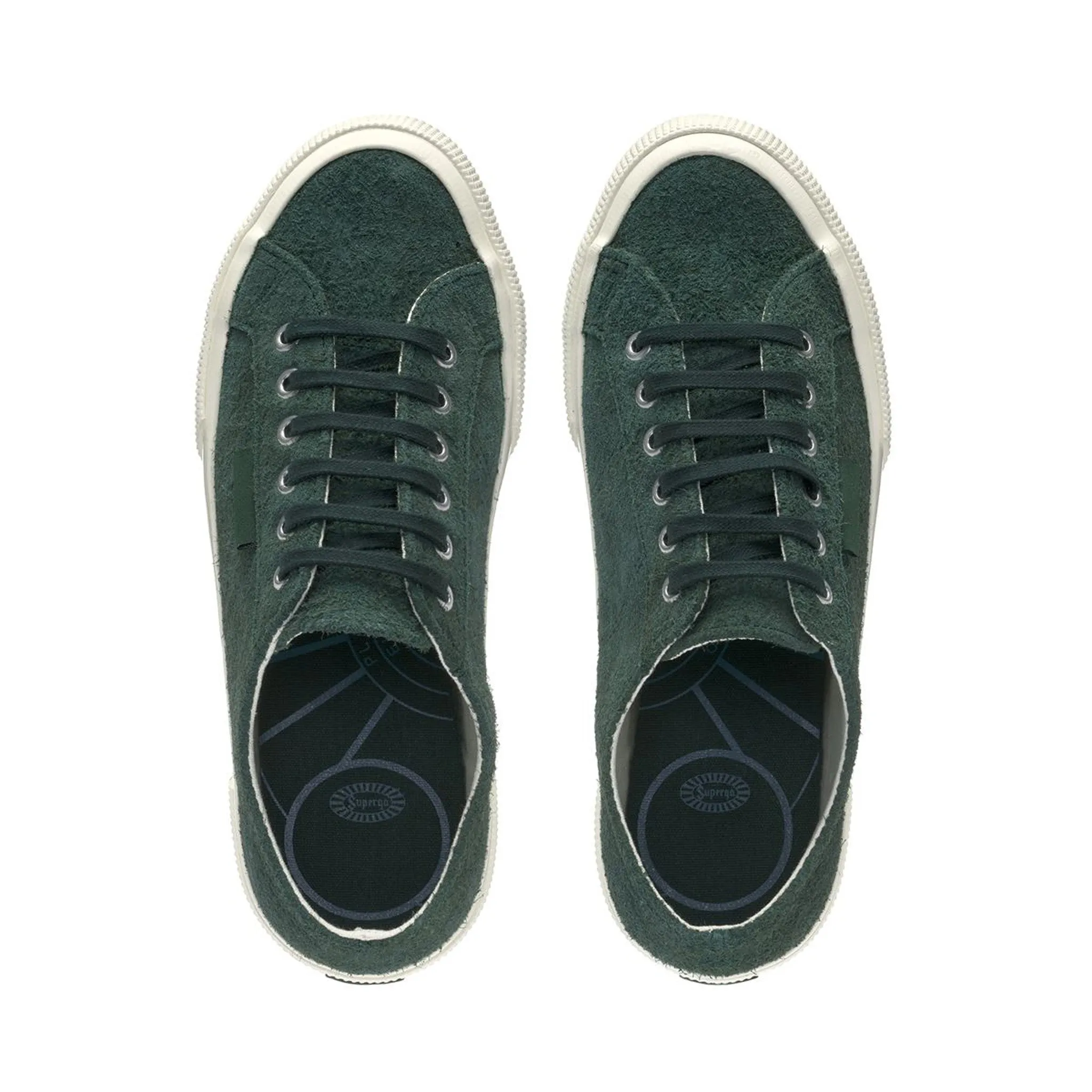 2750 Og Hairy Suede Sneakers - Green Dk Forest Avorio sold by Superga product image thumbnail 4