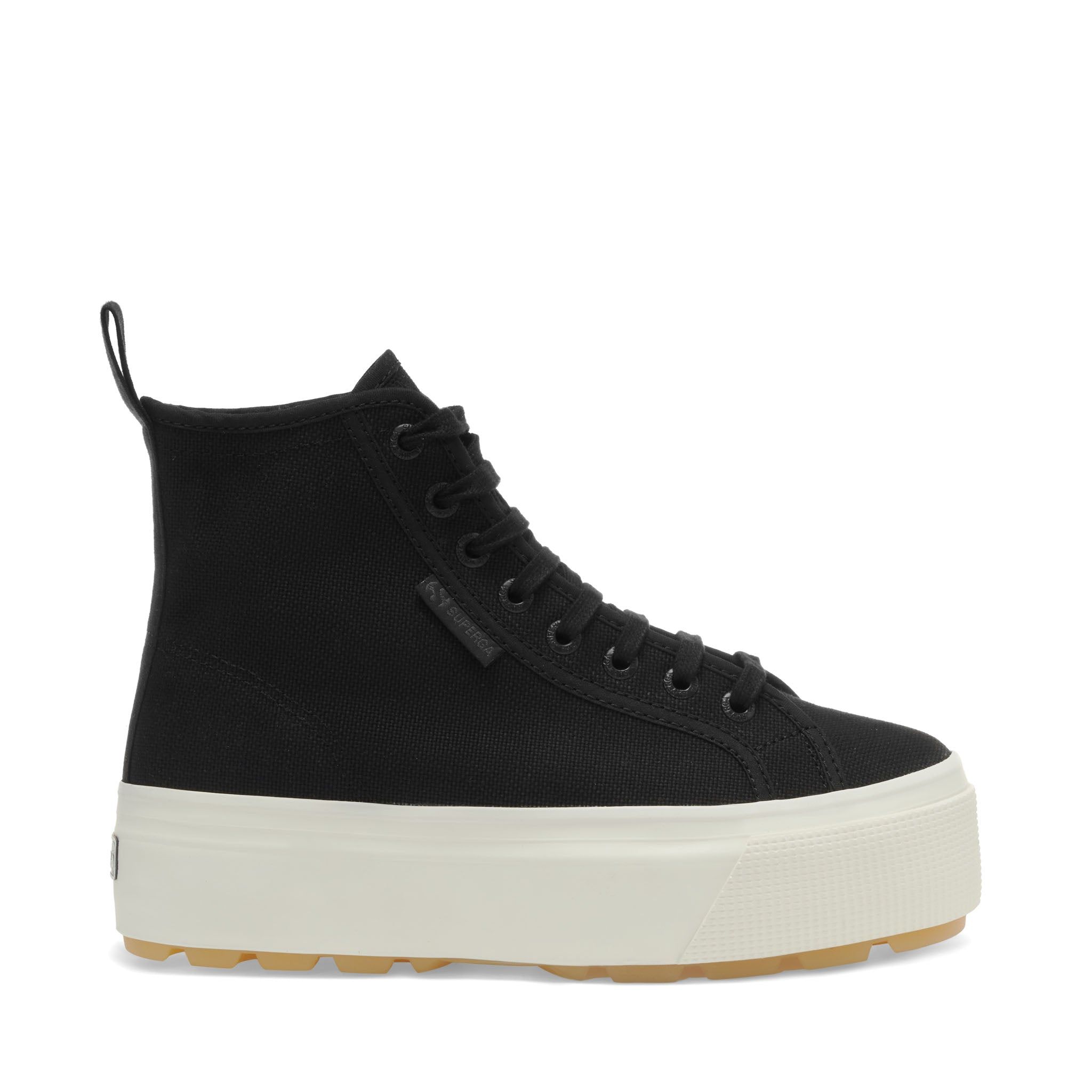 2708 High Top Tank Sneakers - Black sold by Superga
