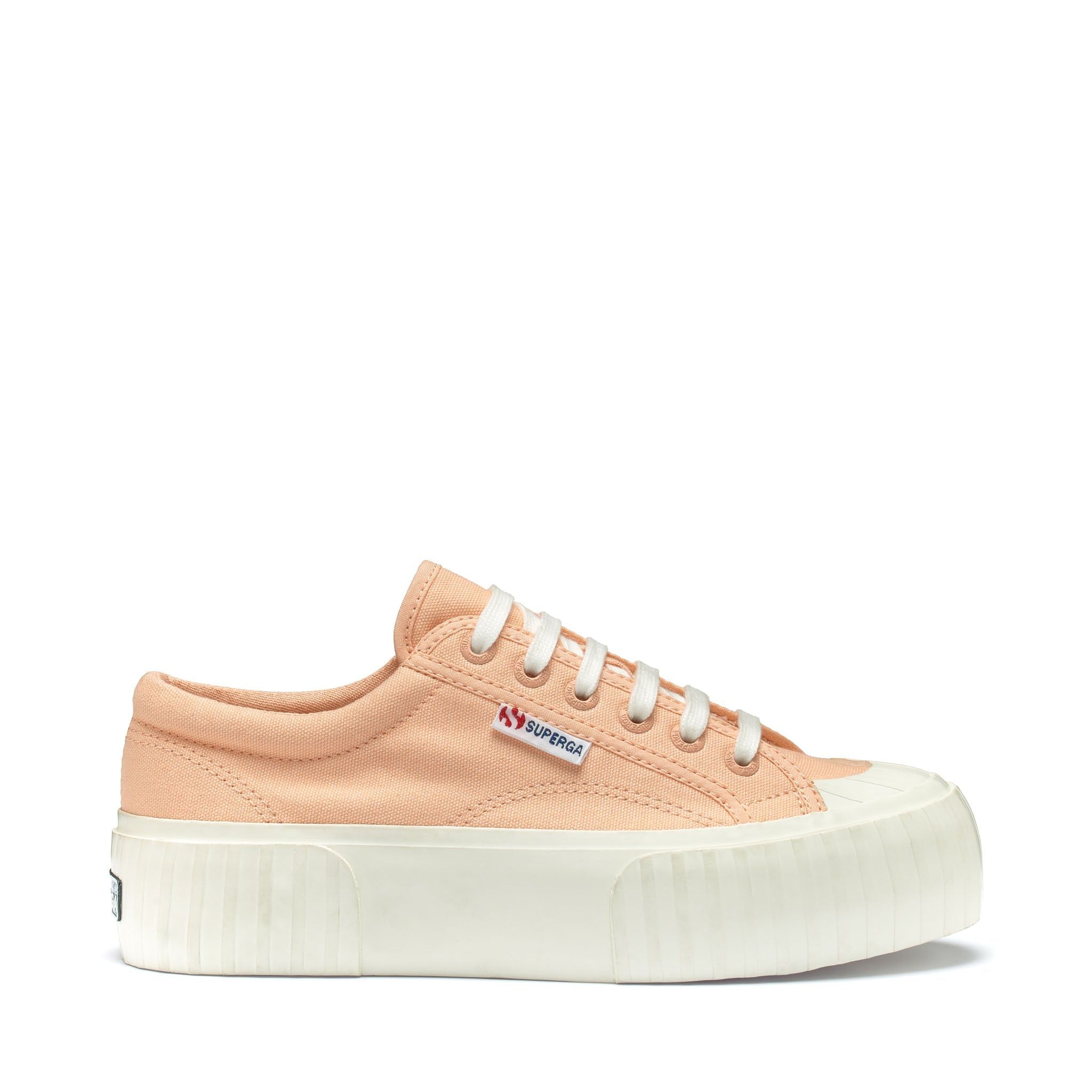 2631 Stripe Platform Sneakers - Pink sold by Superga