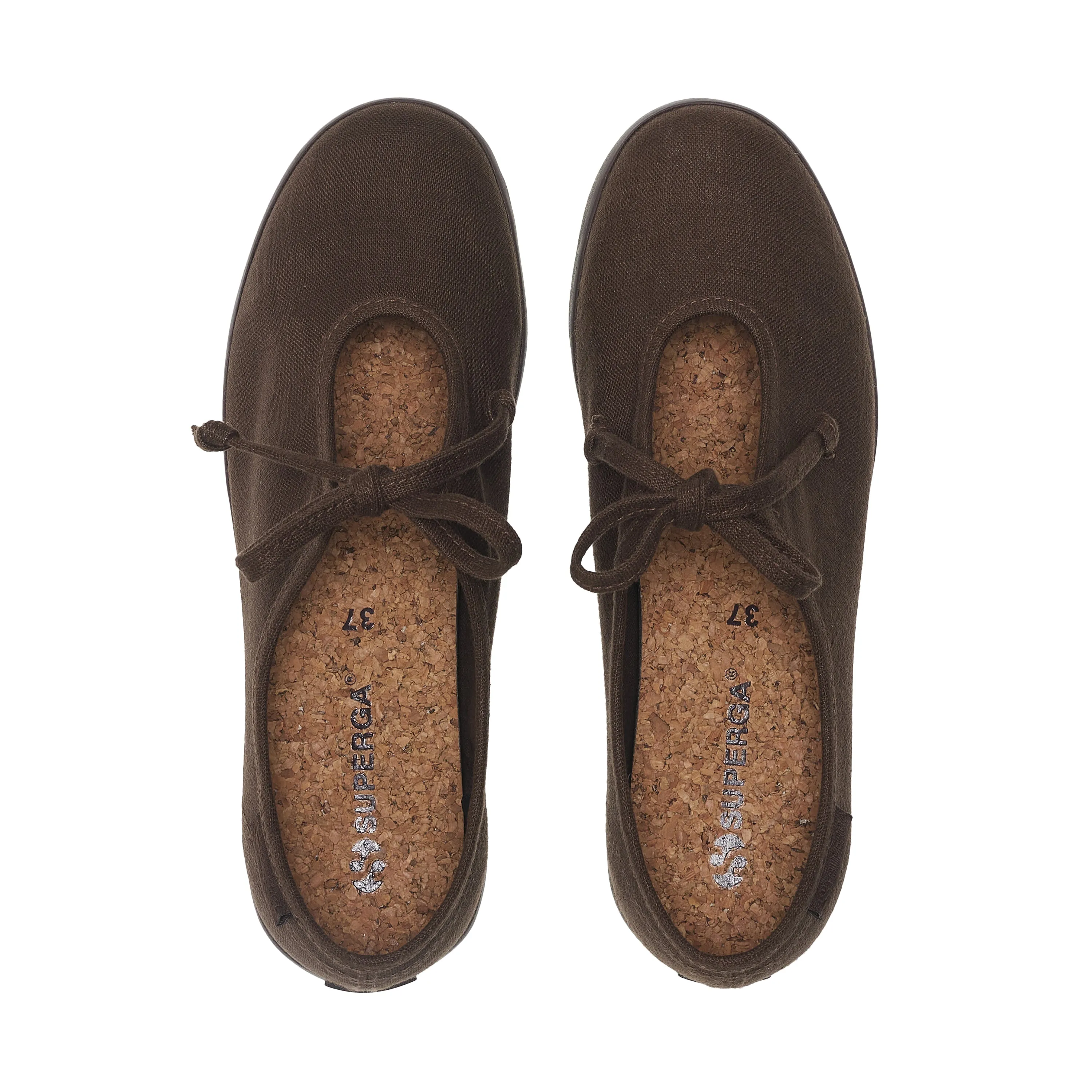 2442 Ballerina Lace Linen - Brown-Dark Brown sold by Superga product image thumbnail 4