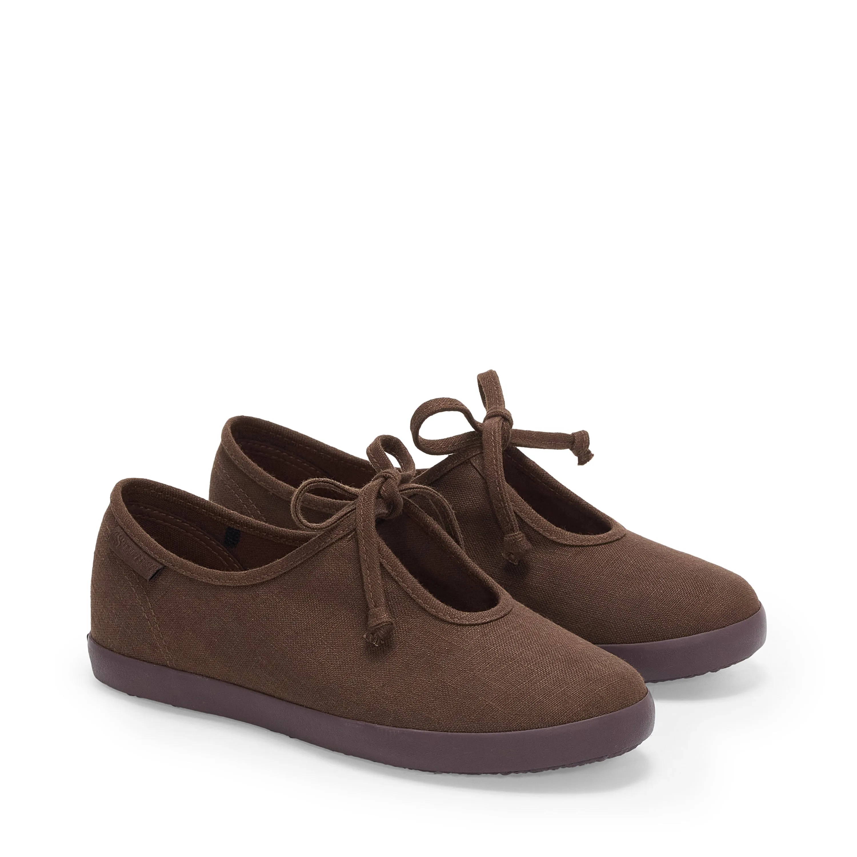 2442 Ballerina Lace Linen - Brown-Dark Brown sold by Superga product image thumbnail 2