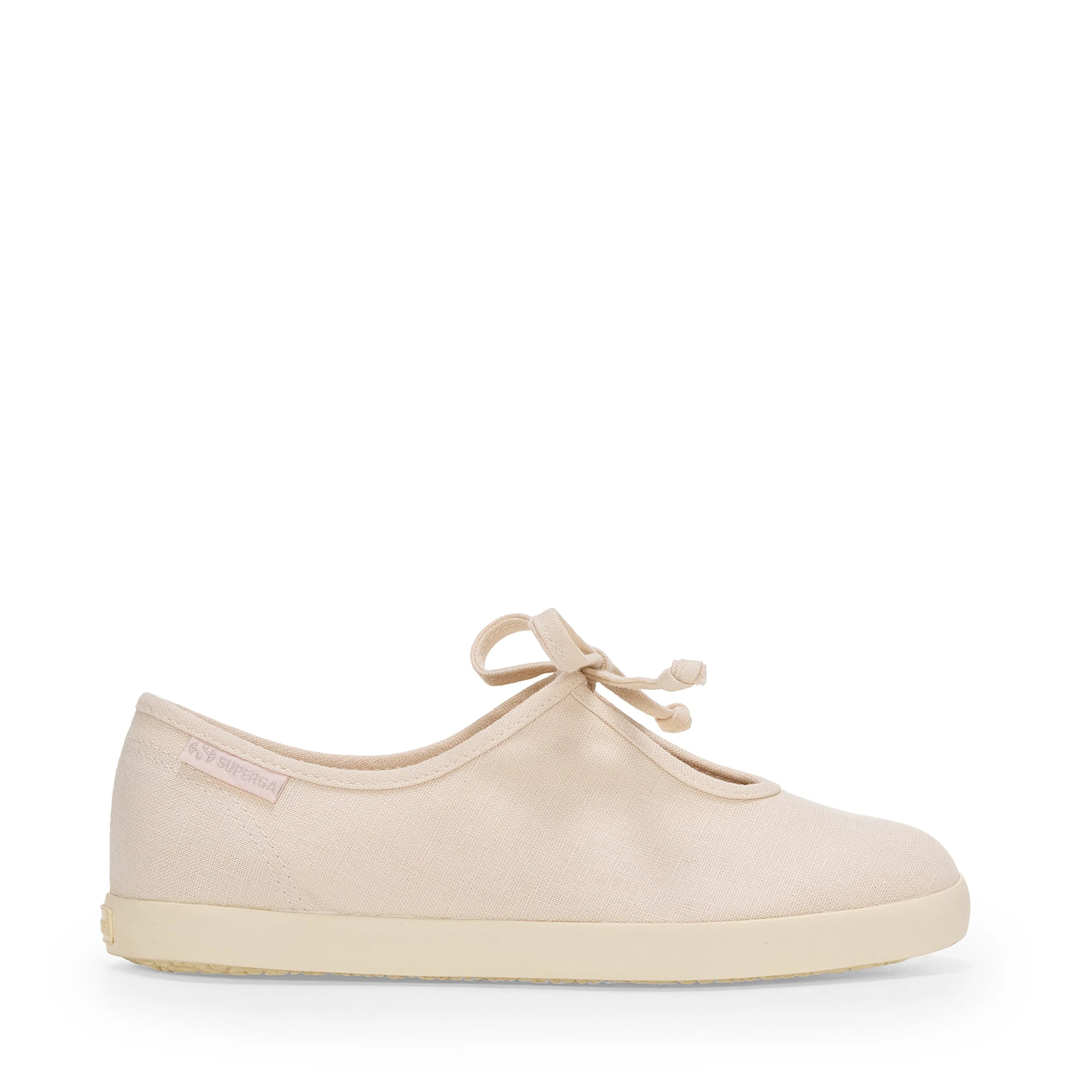 2442 Ballerina Lace Linen - Beige Natural-Beige Dark sold by Superga
