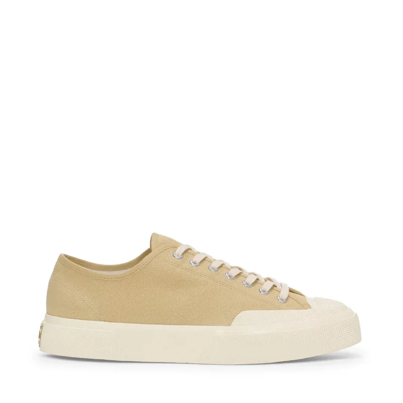 2432 Works Low Cut Cotton Canvas Sneakers - Beige/Off White made by Superga