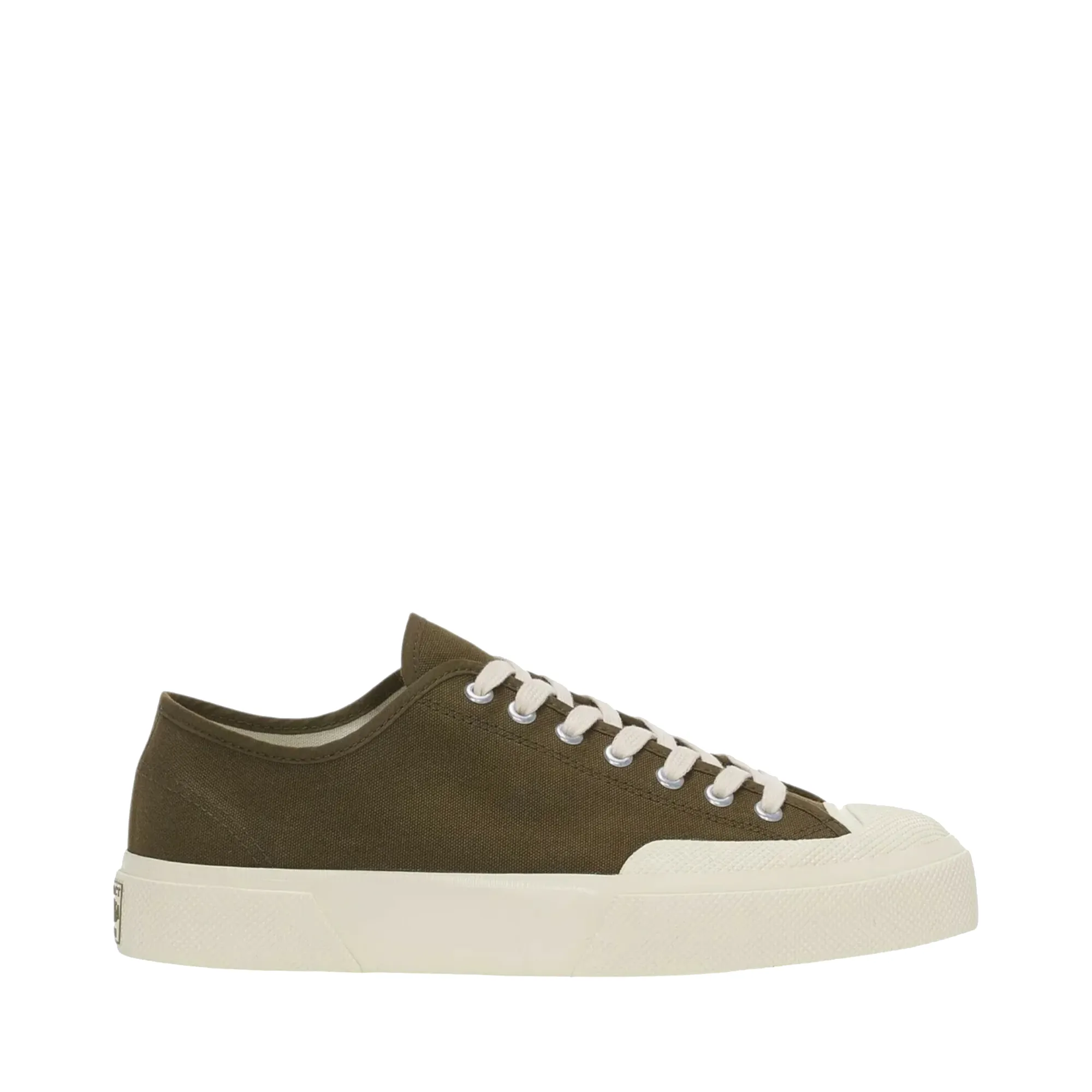 2432 Works Low Cut Cotton Canvas Sneakers - Green Dark Olive Off sold by Superga