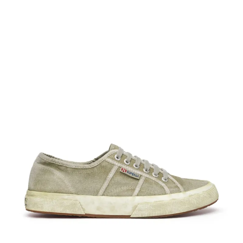 2750 Cotton Dyed Sneakers - Green Dusty made by Superga