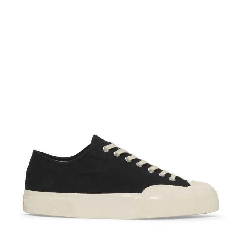 2432 Works Low Cut Cotton Canvas - Black/Off White made by Superga