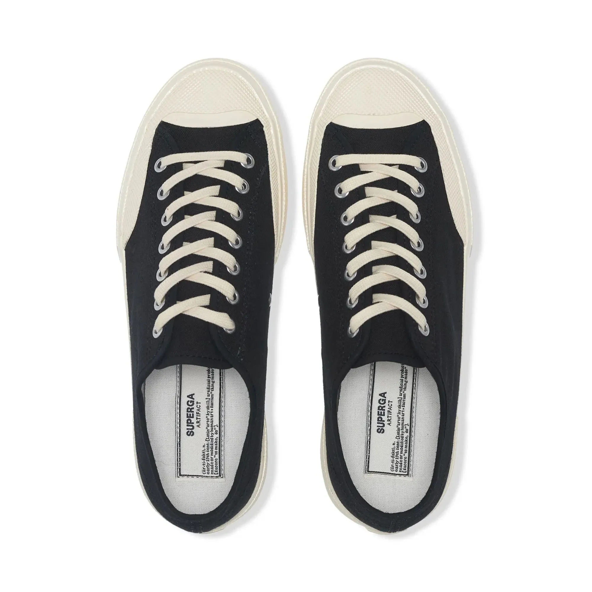 2432 Works Low Cut Cotton Canvas - Black/Off White sold by Superga product image thumbnail 4