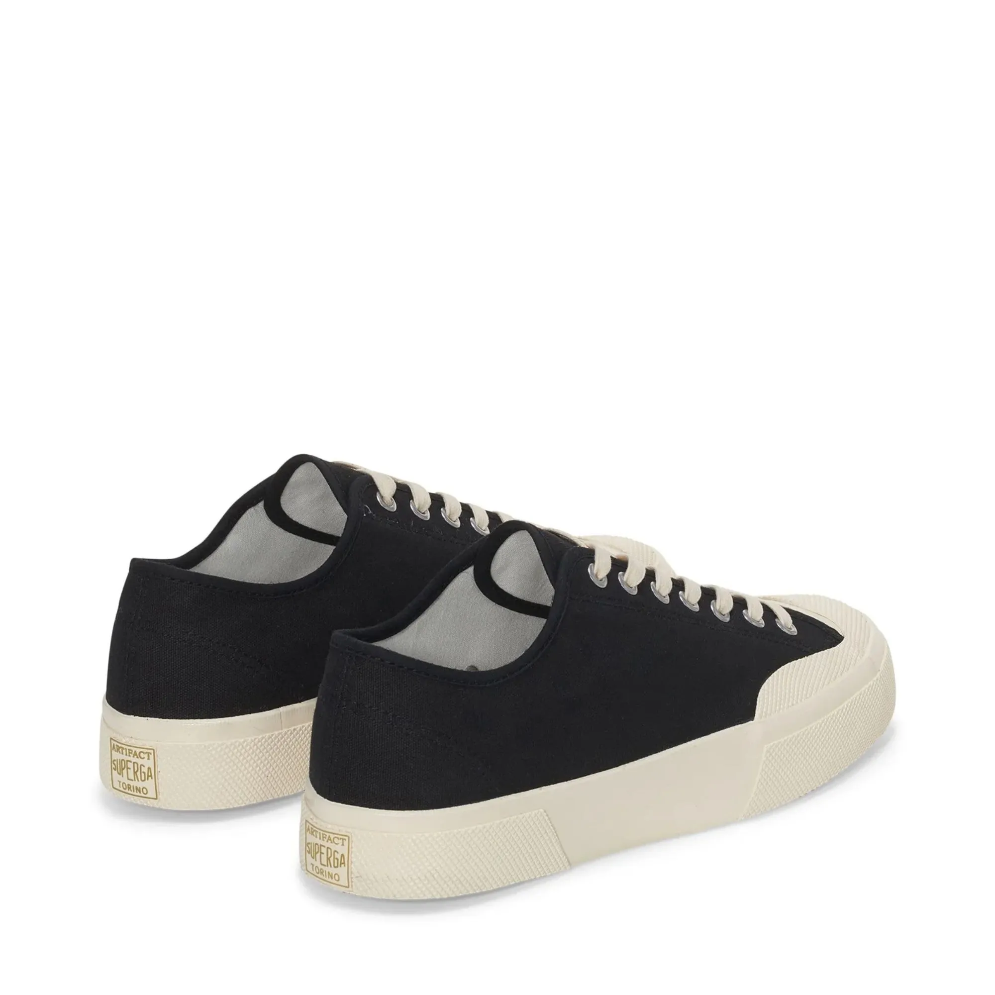 2432 Works Low Cut Cotton Canvas - Black/Off White sold by Superga product image thumbnail 3