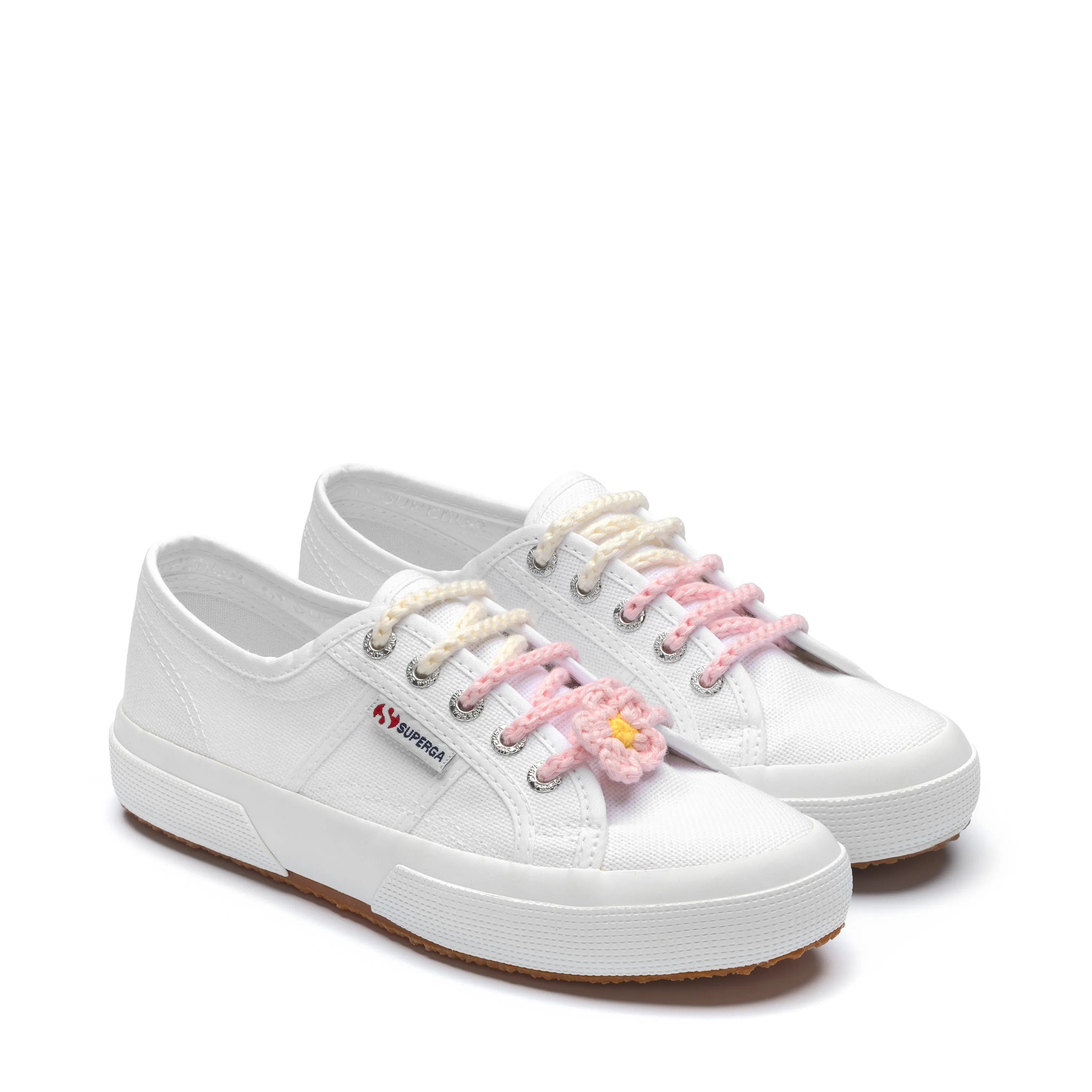 Crochet Pin Flower Set - White Avorio-Pink-Yellow sold by Superga product image thumbnail 2