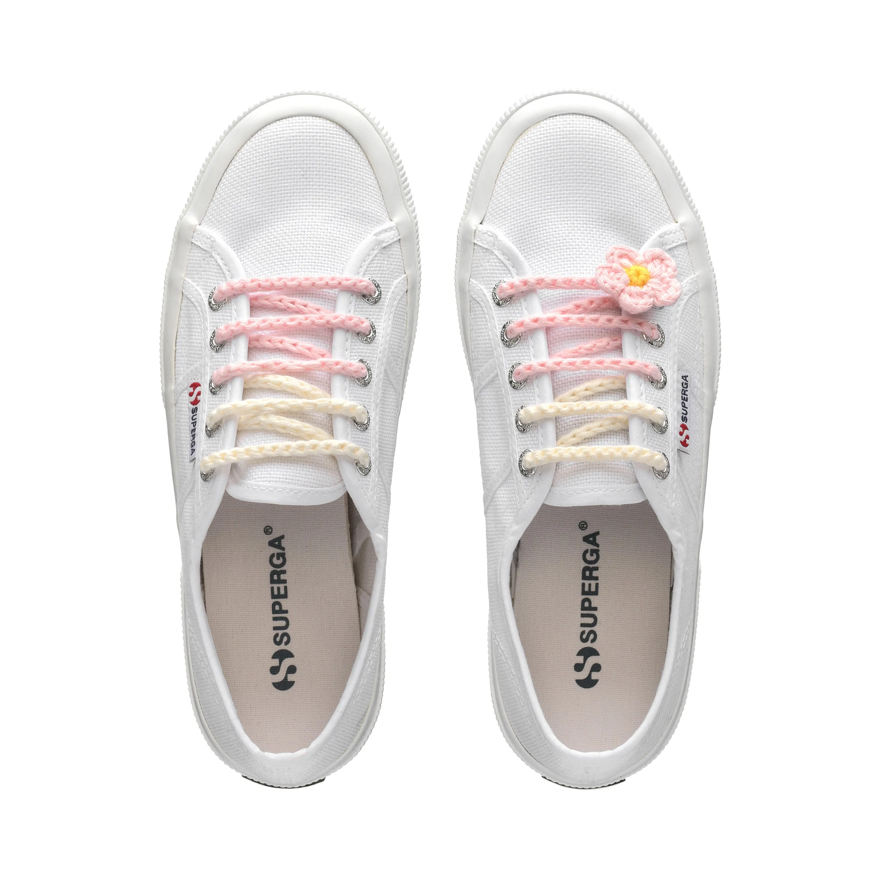 Crochet Pin Flower Set - White Avorio-Pink-Yellow sold by Superga product image thumbnail 3