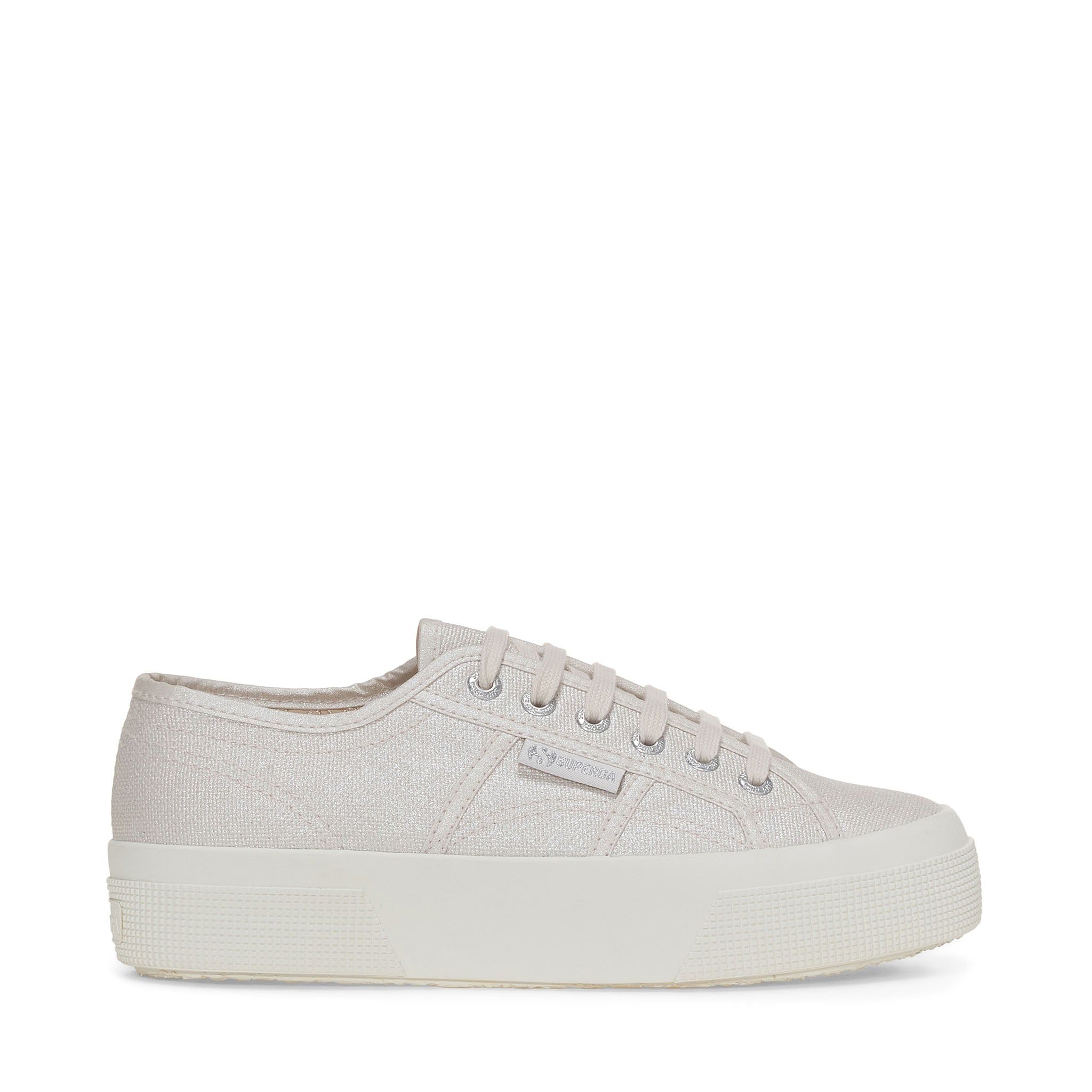 2740 Platform Pearl Matte Canvas Sneakers - Beige Lt Avorio sold by Superga