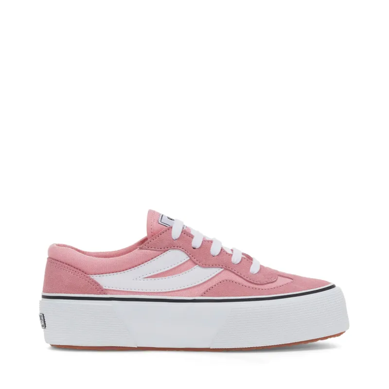 3041 Revolley Colorblock Platform Sneakers - Pink sold by Superga