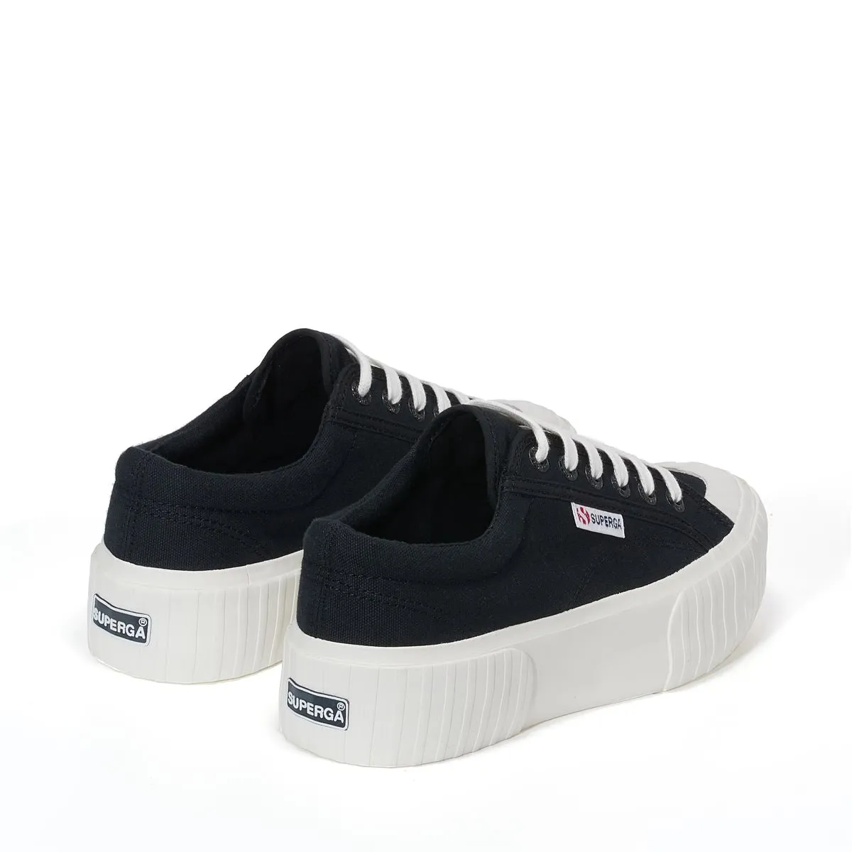 2631 Stripe Platform Sneakers - Black sold by Superga product image thumbnail 3
