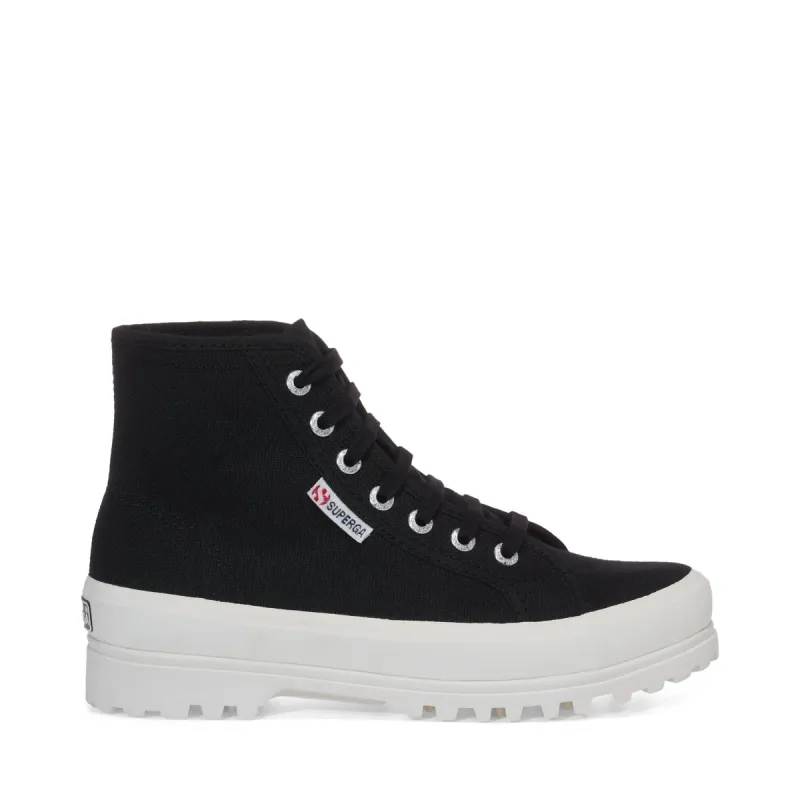 2341 Alpina High Top Sneakers - Black sold by Superga