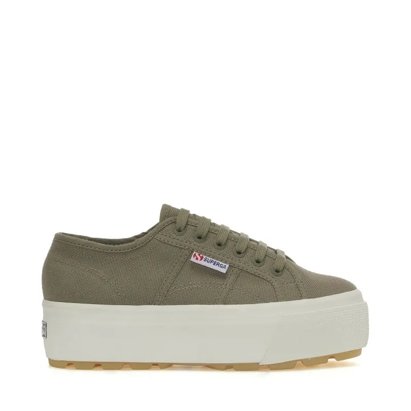 2790 Tank Sneakers - Green Safari sold by Superga