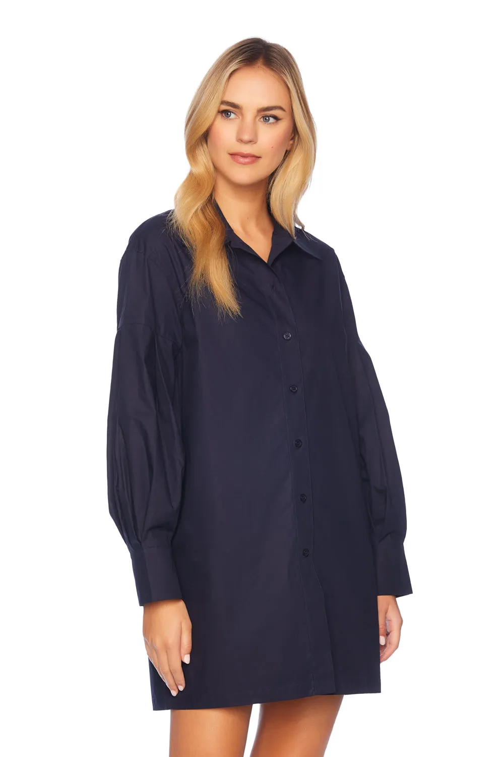poplin button down shirt dress sold by Susana Monaco product image thumbnail 5