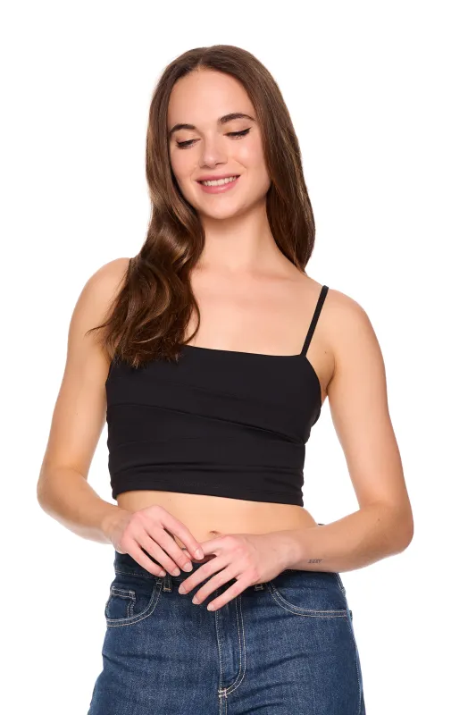 pleated string top sold by Susana Monaco