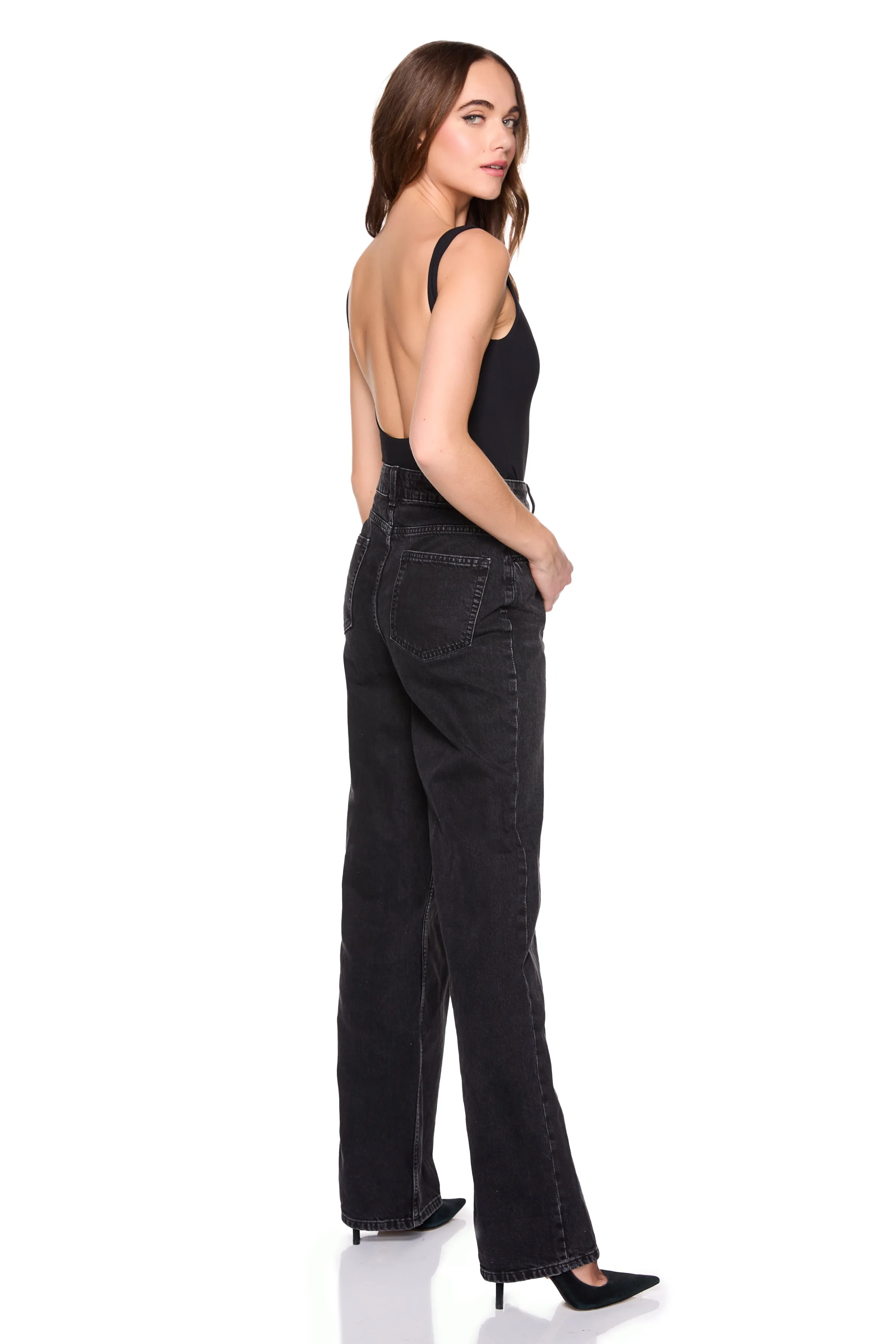 essential low back bodysuit sold by Susana Monaco product image thumbnail 3