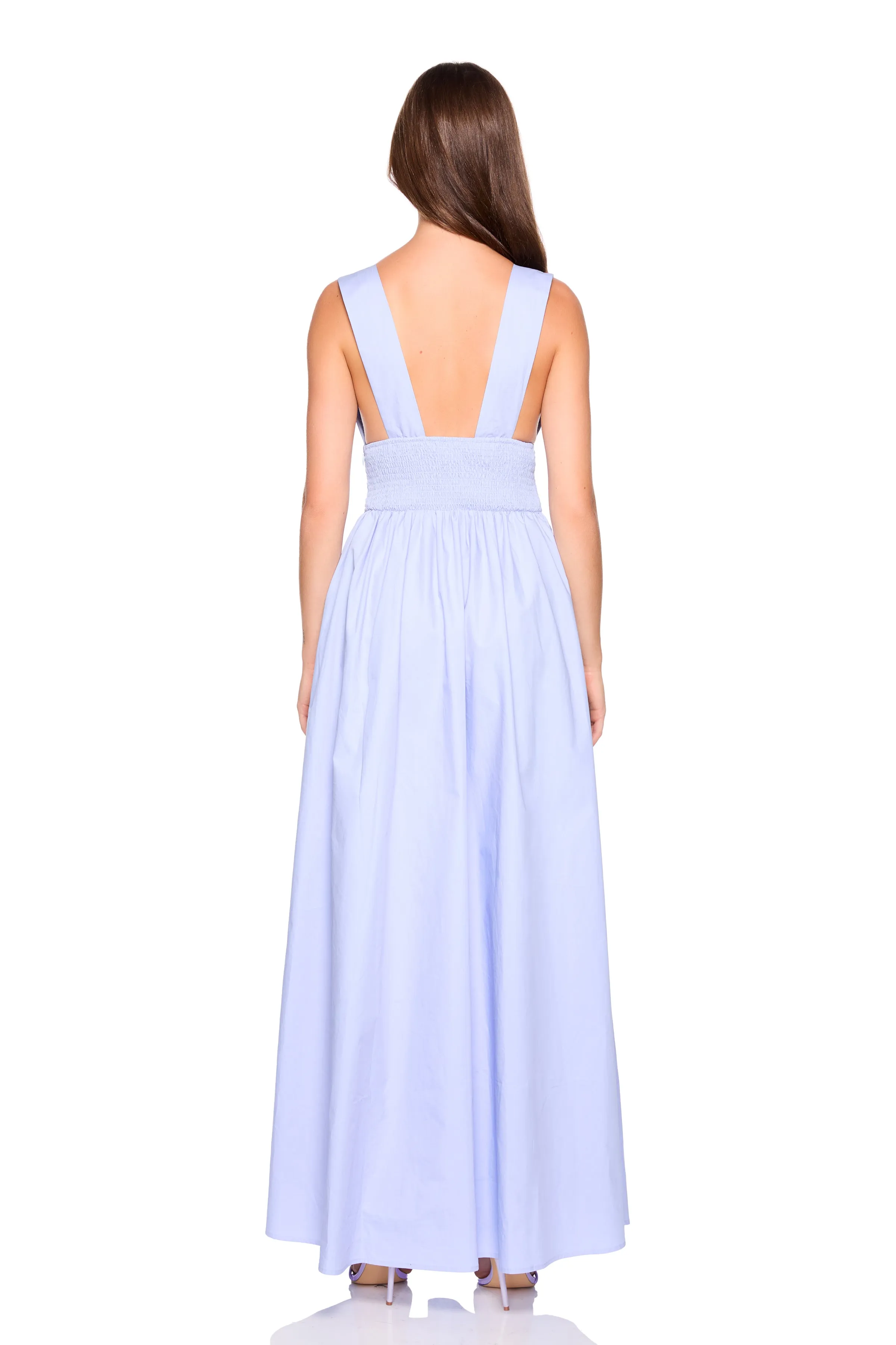poplin tank maxi dress sold by Susana Monaco product image thumbnail 3