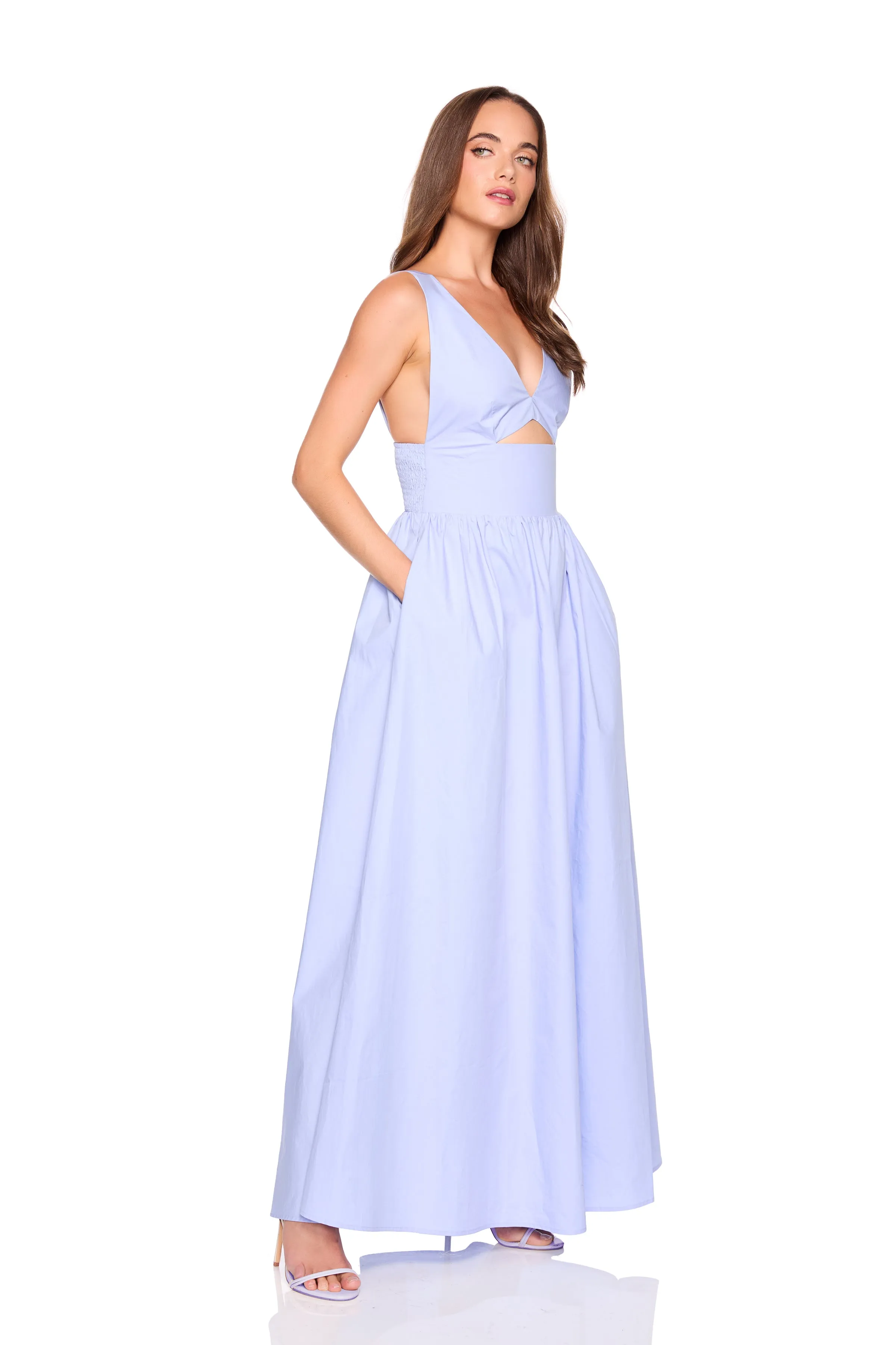 poplin tank maxi dress sold by Susana Monaco product image thumbnail 5