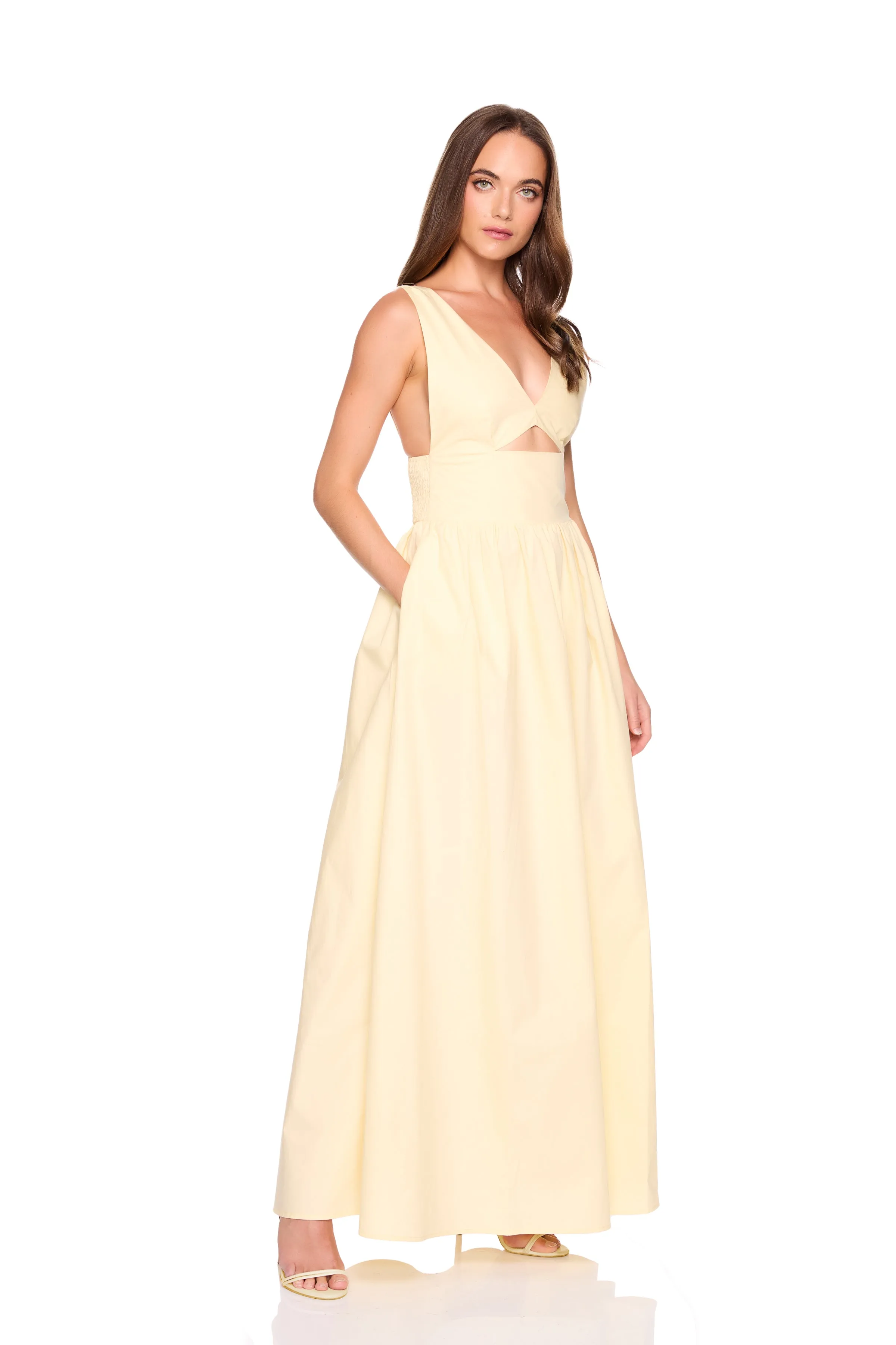 poplin tank maxi dress sold by Susana Monaco product image thumbnail 2