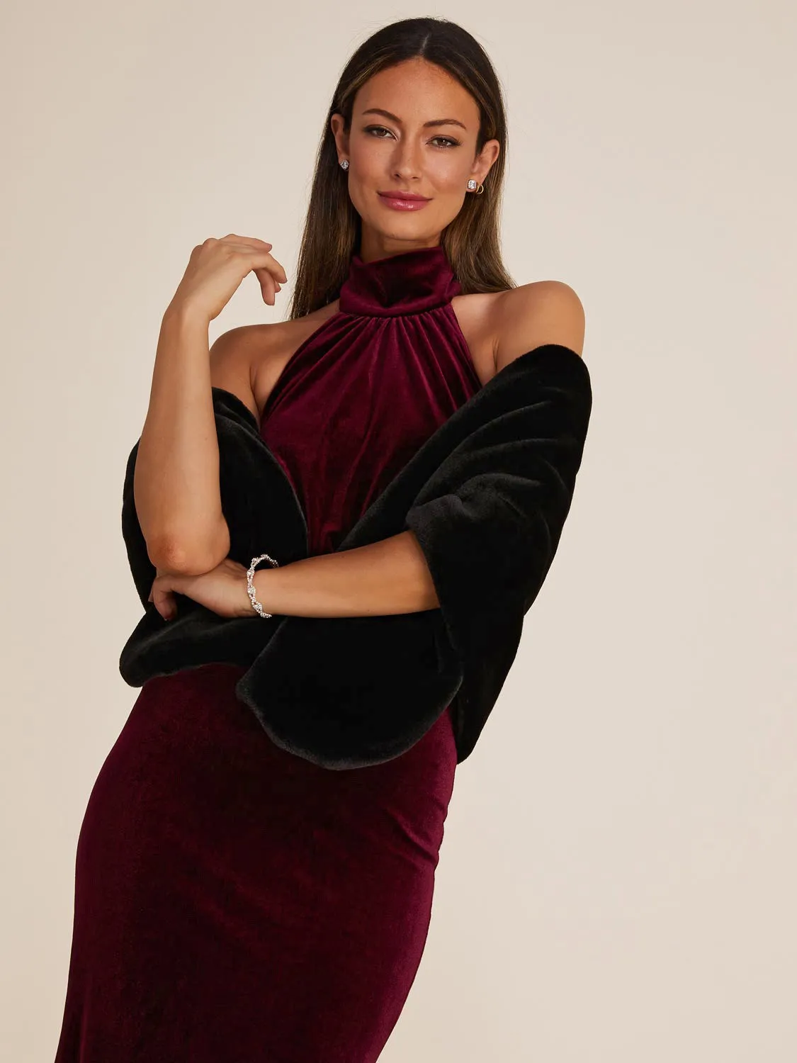 Faux Fur Cover-Up sold by Suzy Shier