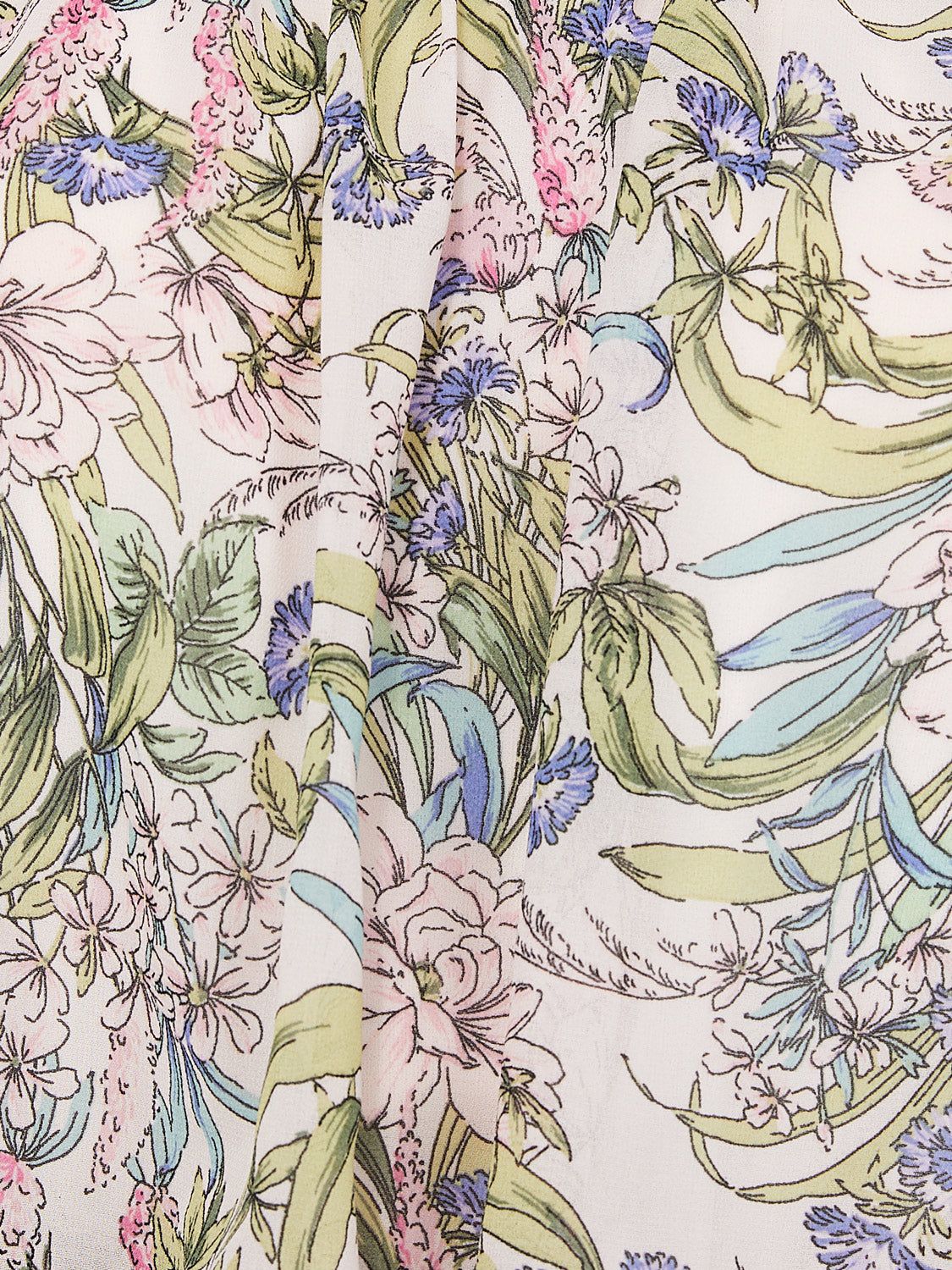 Cropped Printed Chiffon V-Neck Top sold by Suzy Shier product image thumbnail 7