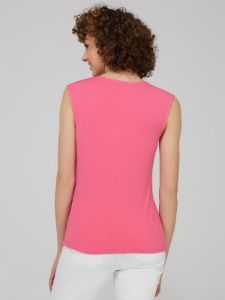 Sleeveless V-Neck Top With Smocked Detail sold by Suzy Shier